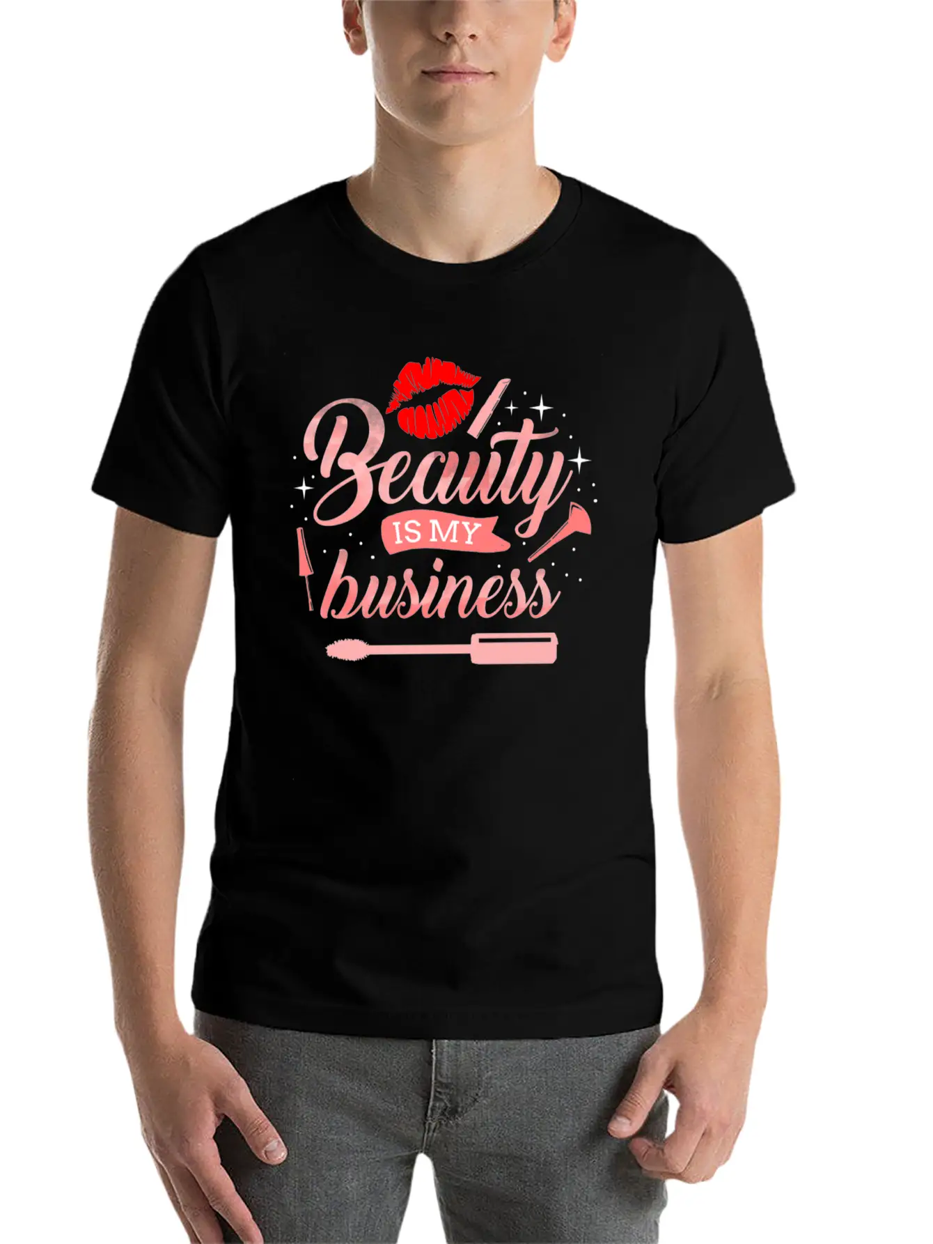 Beauty Is My Business For Makeup Artist Soft Cotton Short Sleeve Tee ¨C Unisex Wardrobe Staple