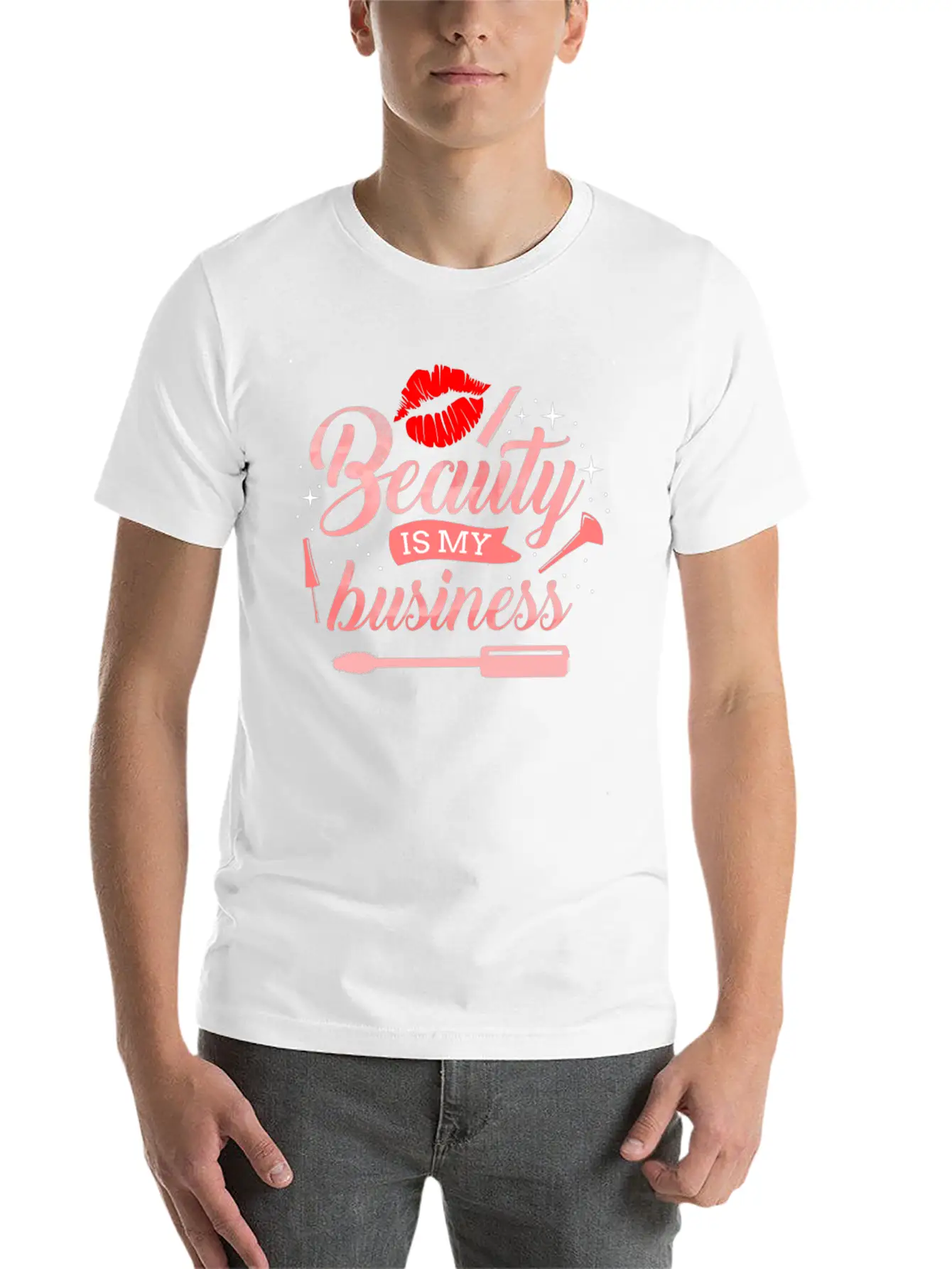 Beauty Is My Business For Makeup Artist Soft Cotton Short Sleeve Tee ¨C Unisex Wardrobe Staple
