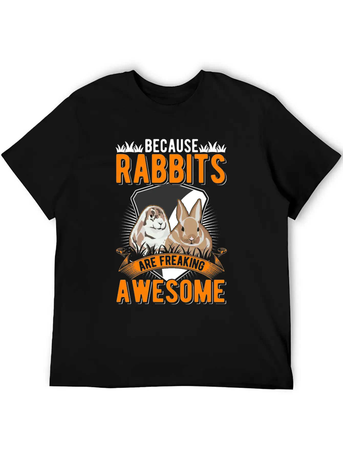 Because Rabbits Are Freaking Awesome Soft Cotton Short Sleeve Tee ¨C Unisex Wardrobe Staple