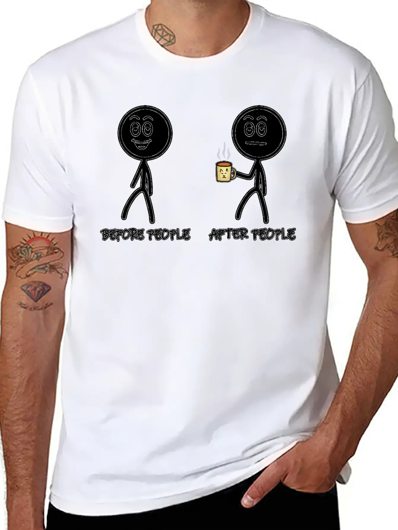 Before People, After People Soft Cotton Short Sleeve Tee ¨C Unisex Wardrobe Staple