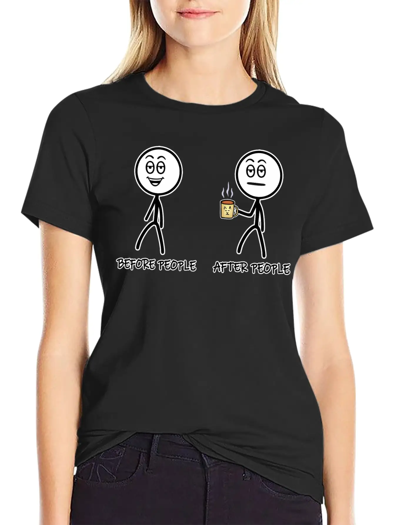 Before People, After People Soft Cotton Short Sleeve Tee ¨C Unisex Wardrobe Staple