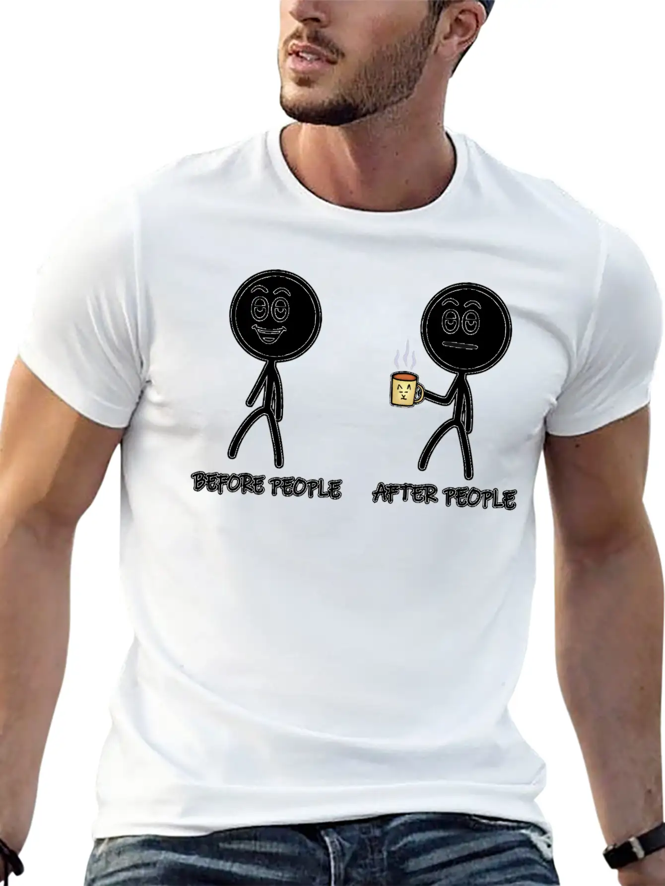Before People, After People Soft Cotton Short Sleeve Tee ¨C Unisex Wardrobe Staple