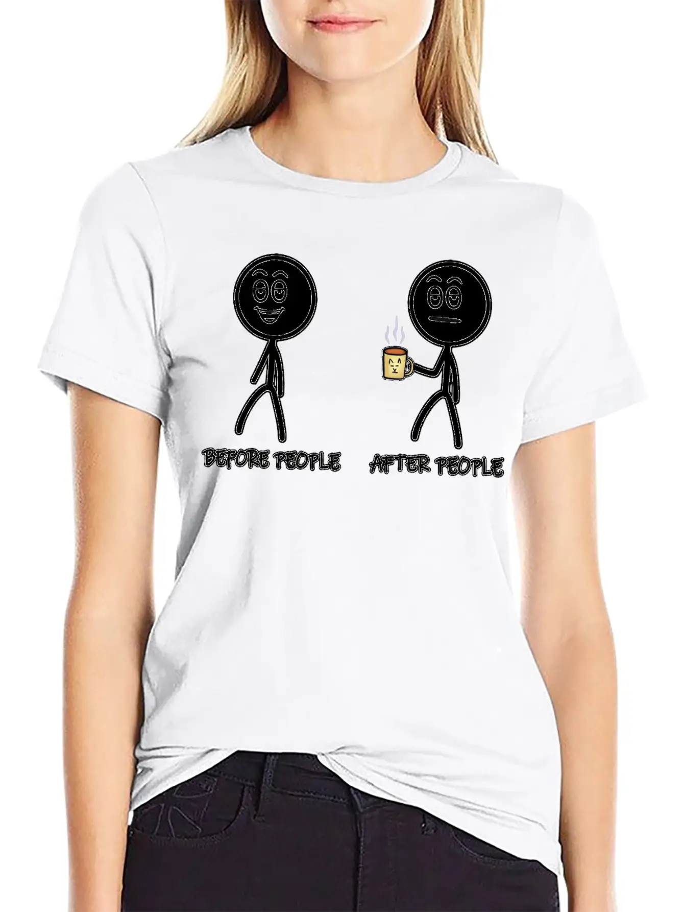 Before People, After People Soft Cotton Short Sleeve Tee ¨C Unisex Wardrobe Staple