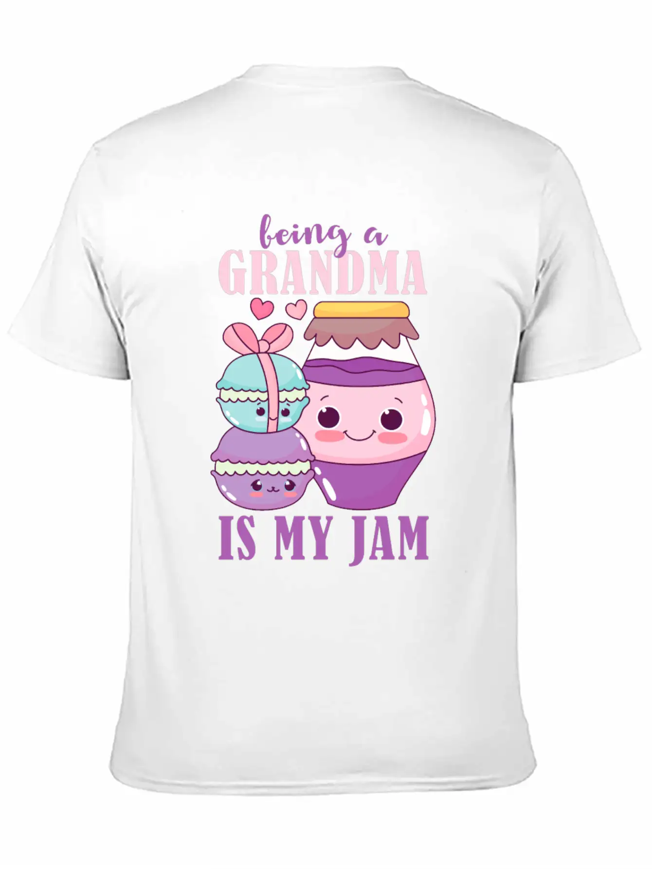 Being A Grandma Is My Jam Design For Grandmother Essential Cotton Tee For Daily Outfits ¨C Unisex Style