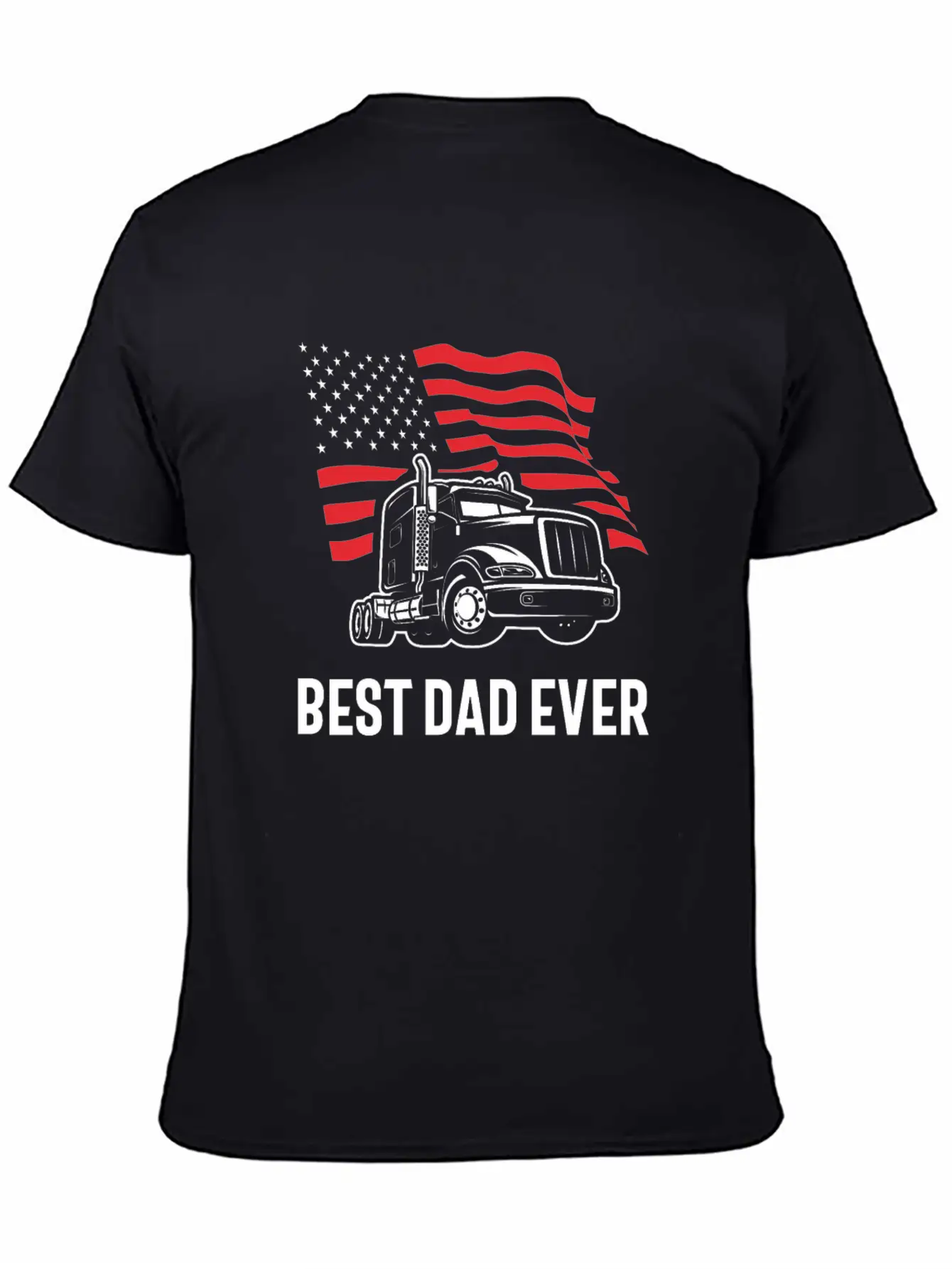 Best Dad Ever - Truck Edition Basic Graphic T-Shirt ¨C Daily Comfort In Soft Cotton