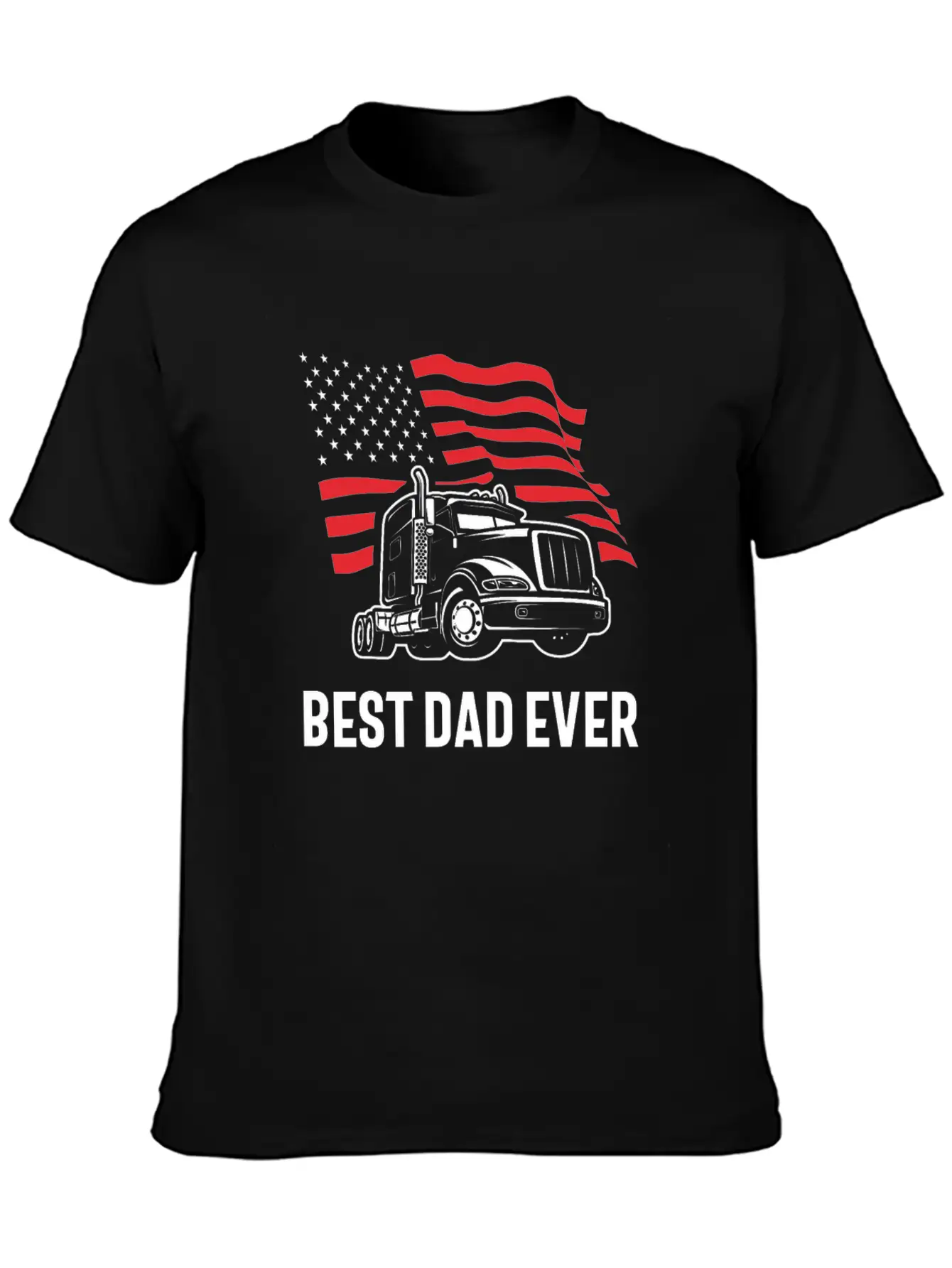Best Dad Ever - Truck Edition Basic Graphic T-Shirt ¨C Daily Comfort In Soft Cotton