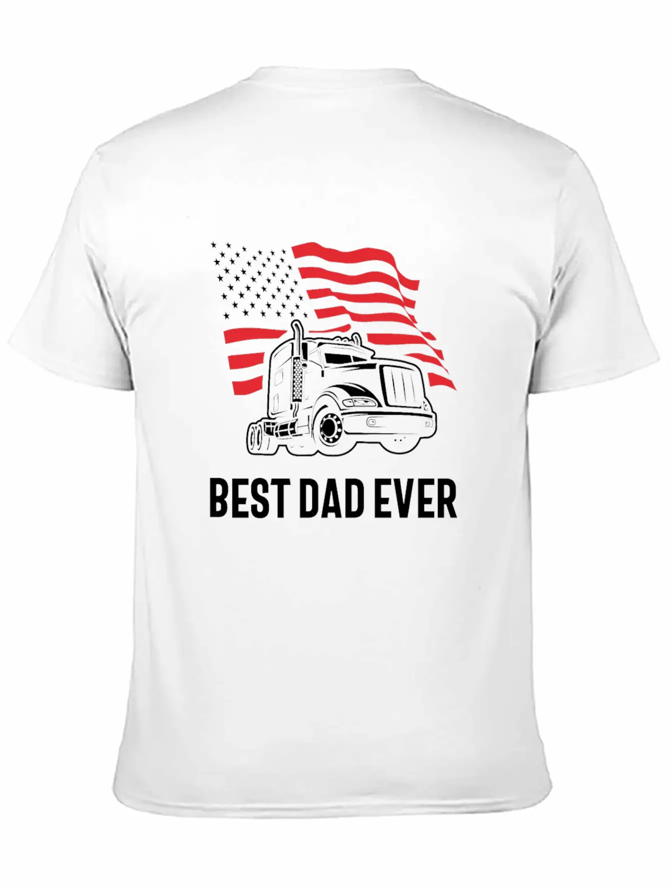 Best Dad Ever - Truck Edition Basic Graphic T-Shirt ¨C Daily Comfort In Soft Cotton