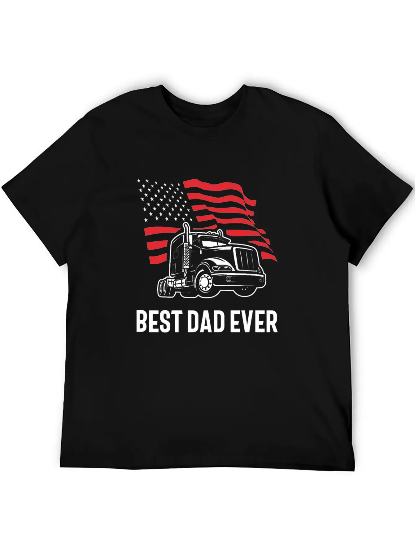 Best Dad Ever - Truck Edition Basic Graphic T-Shirt ¨C Daily Comfort In Soft Cotton