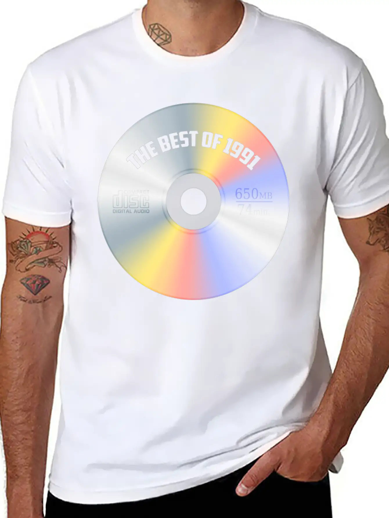 Best Of 1991 32 Years Old Bday 32nd Birthday Gift Basic Graphic T-Shirt ¨C Daily Comfort In Soft Cotton