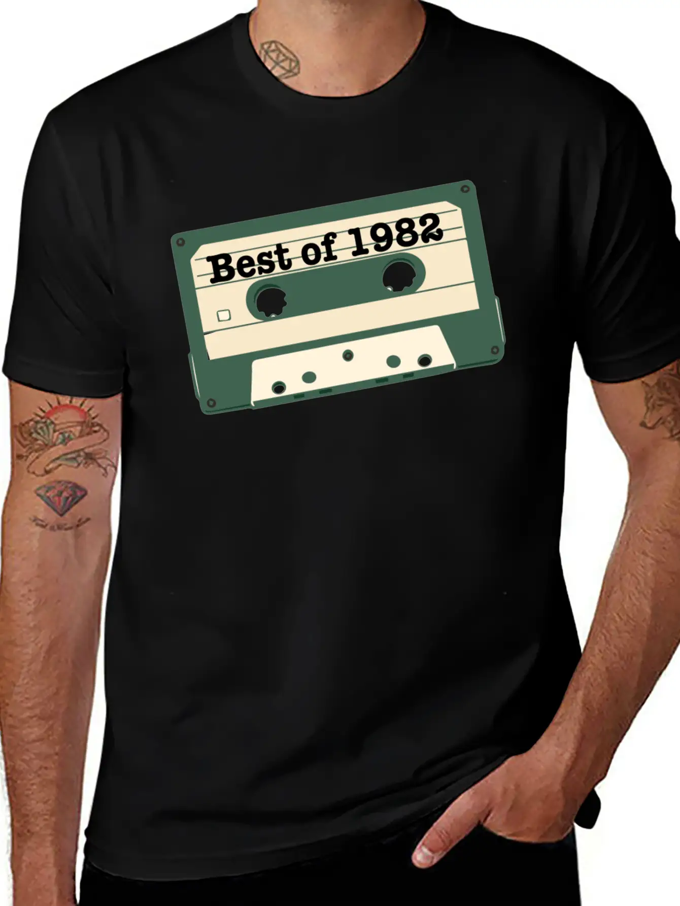 Best Of 82 Vintage Cassette Essential Cotton Tee For Daily Outfits ¨C Unisex Style