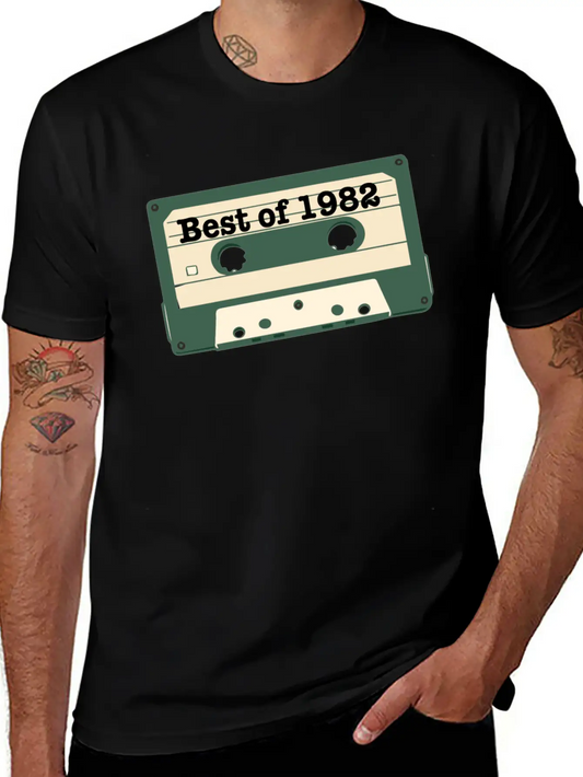 Best Of 82 Vintage Cassette Essential Cotton Tee For Daily Outfits ¨C Unisex Style