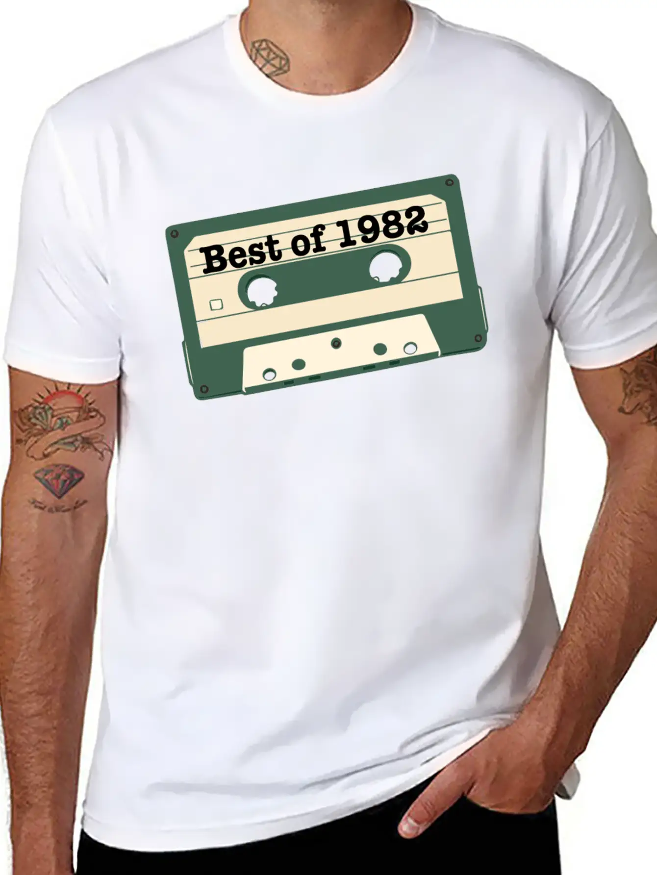 Best Of 82 Vintage Cassette Essential Cotton Tee For Daily Outfits ¨C Unisex Style