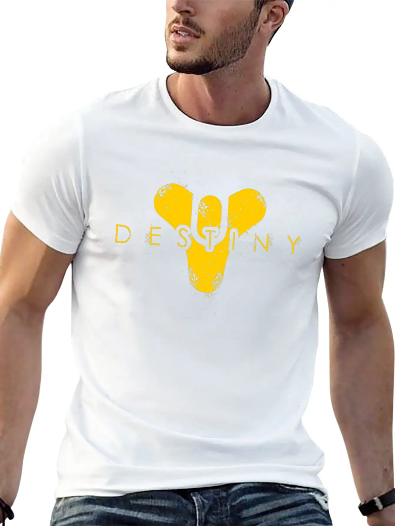 Beyond Light Yellow Basic Graphic T-Shirt ¨C Daily Comfort In Soft Cotton