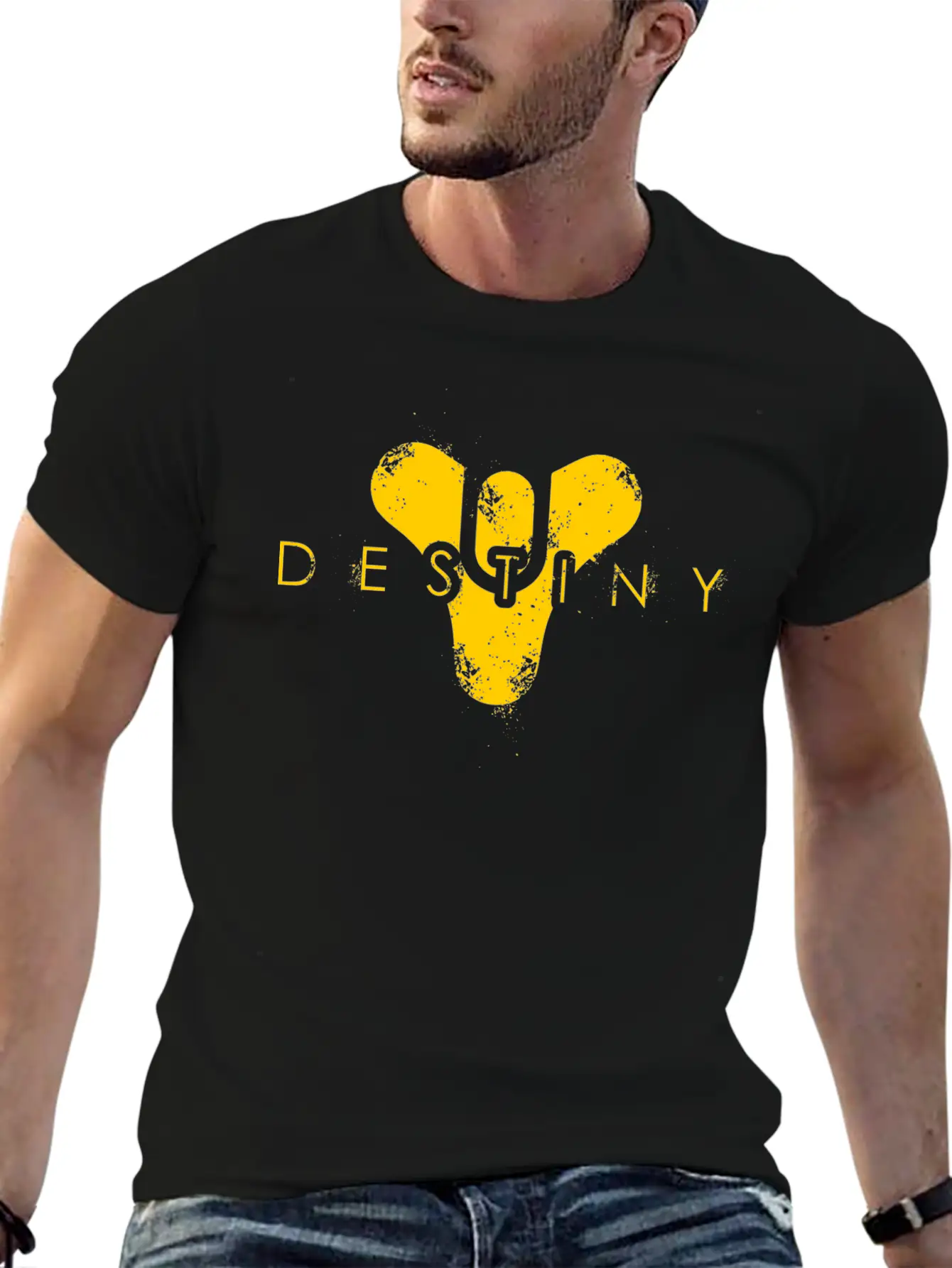 Beyond Light Yellow Basic Graphic T-Shirt ¨C Daily Comfort In Soft Cotton