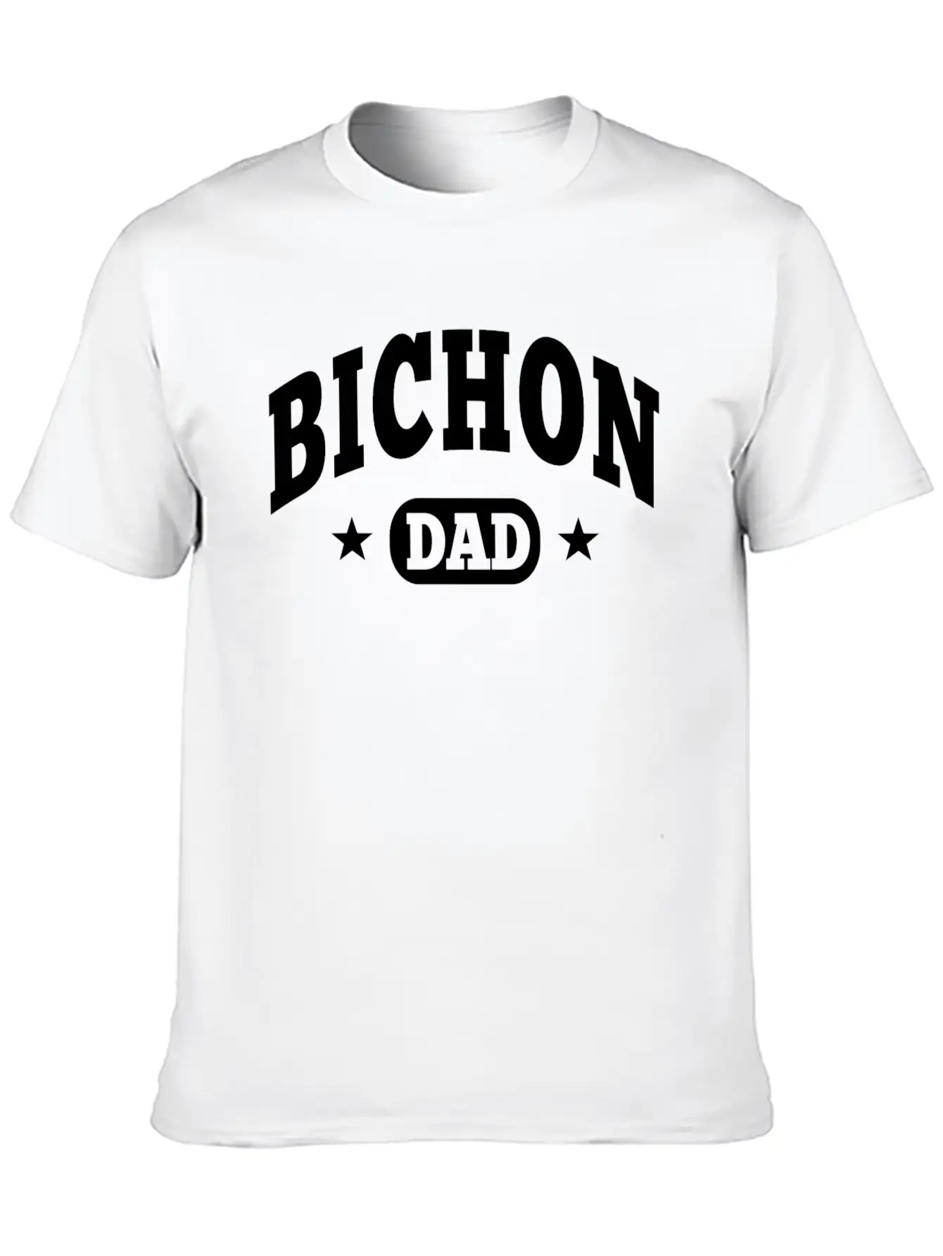 Bichon Dad Essential Cotton Tee For Daily Outfits ¨C Unisex Style