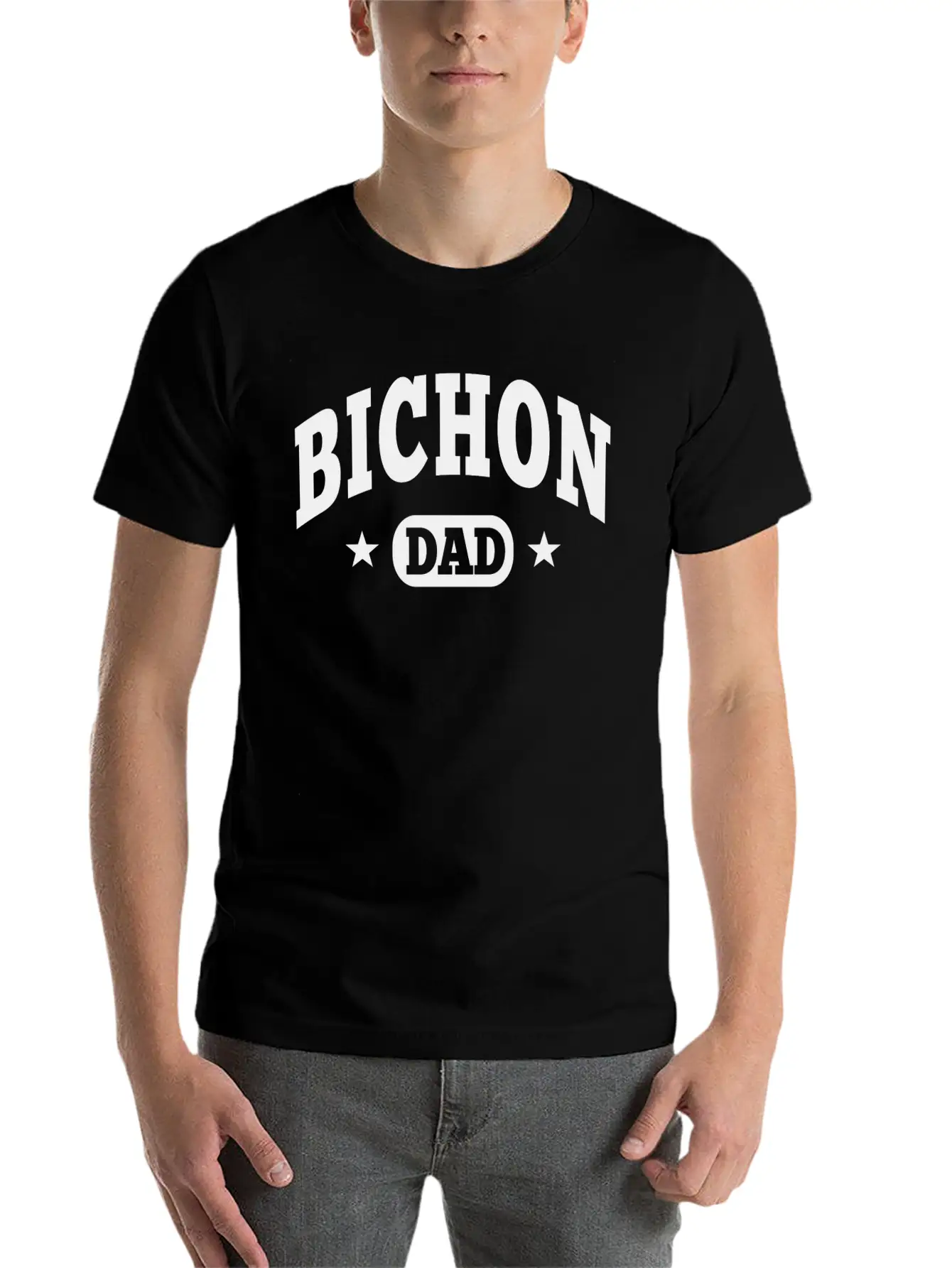 Bichon Dad Essential Cotton Tee For Daily Outfits ¨C Unisex Style
