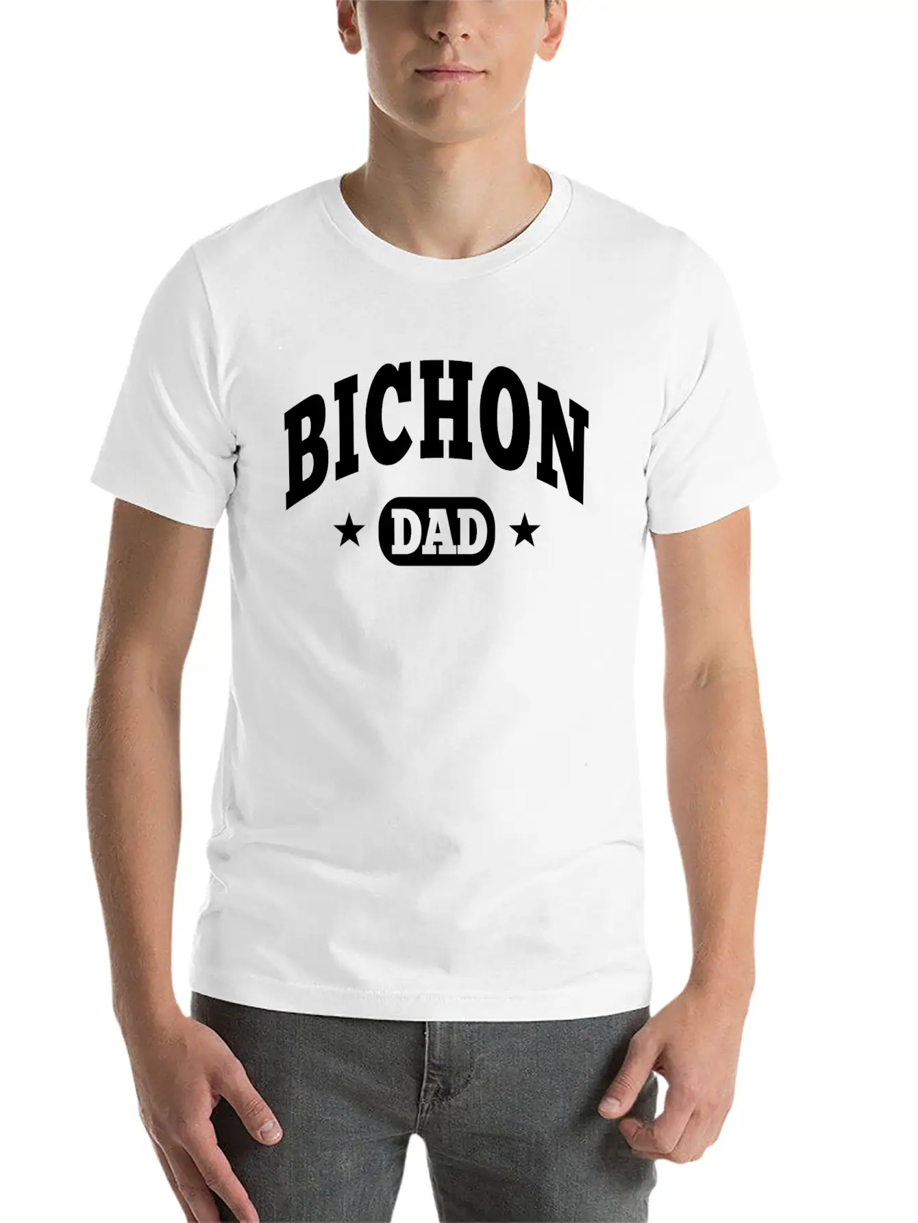 Bichon Dad Essential Cotton Tee For Daily Outfits ¨C Unisex Style