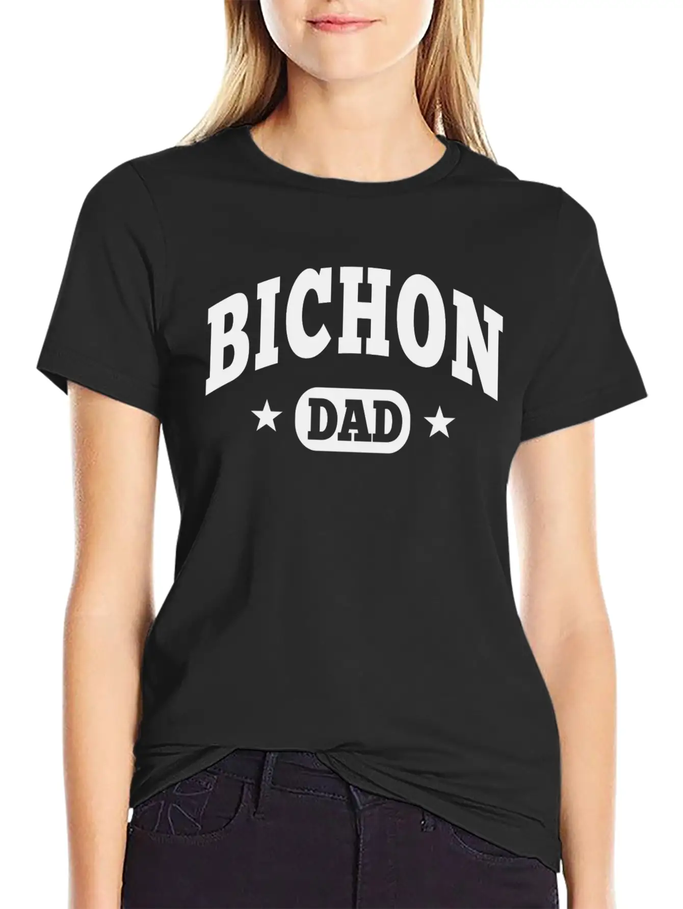 Bichon Dad Essential Cotton Tee For Daily Outfits ¨C Unisex Style