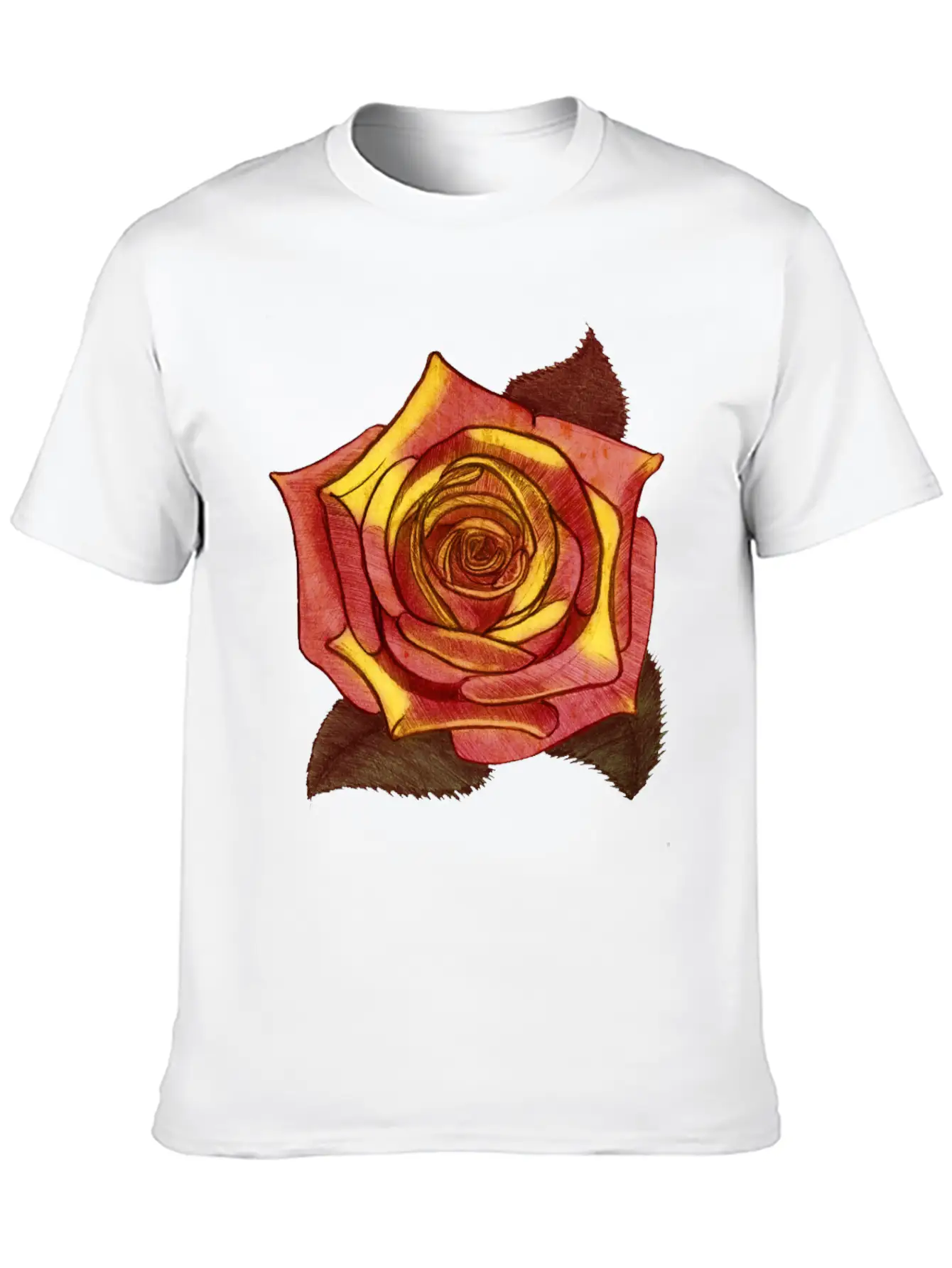Big Red Rose Flower Beautiful Art Love Gardener Soft Cotton Short Sleeve Tee ¨C Unisex Wardrobe Staple