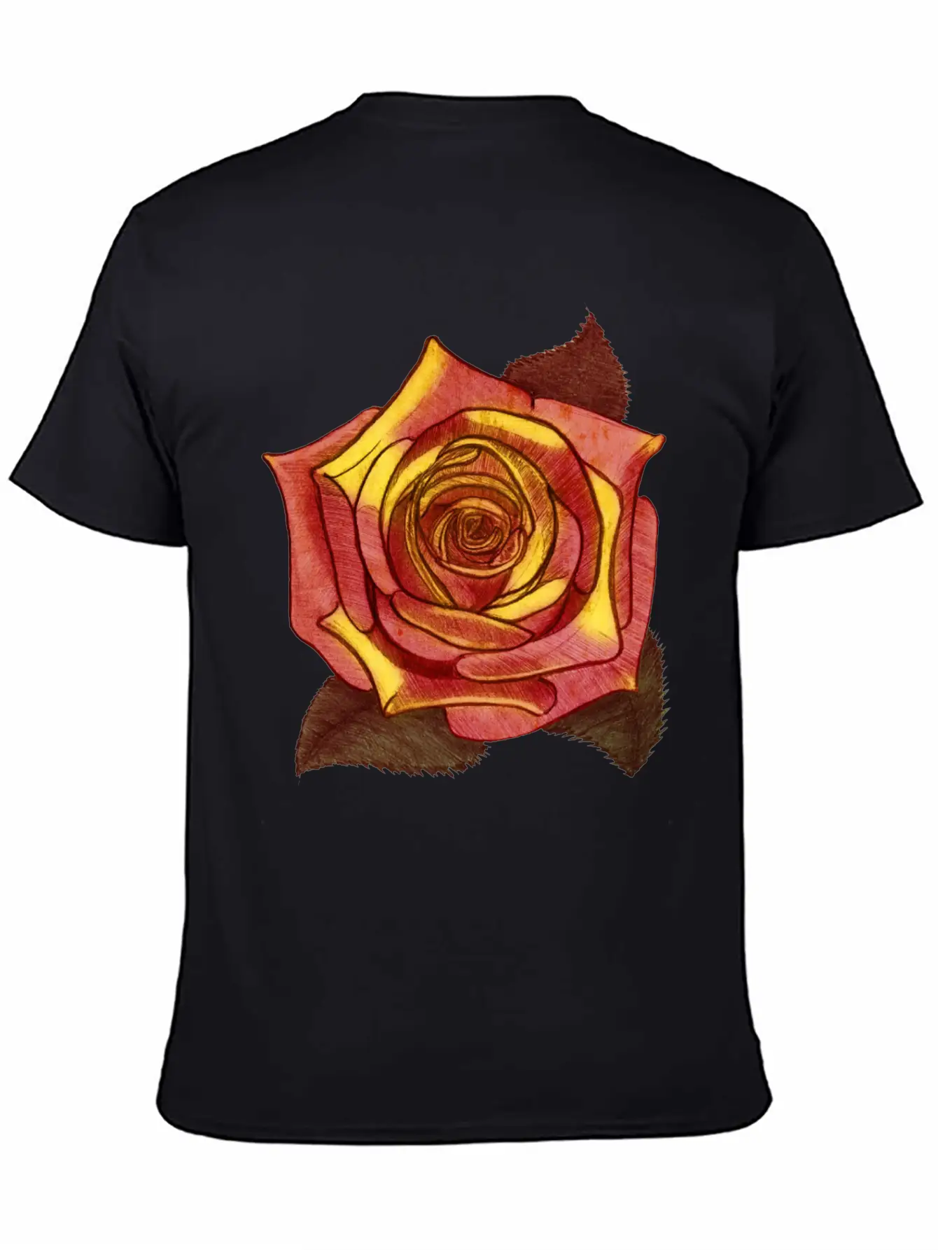 Big Red Rose Flower Beautiful Art Love Gardener Soft Cotton Short Sleeve Tee ¨C Unisex Wardrobe Staple