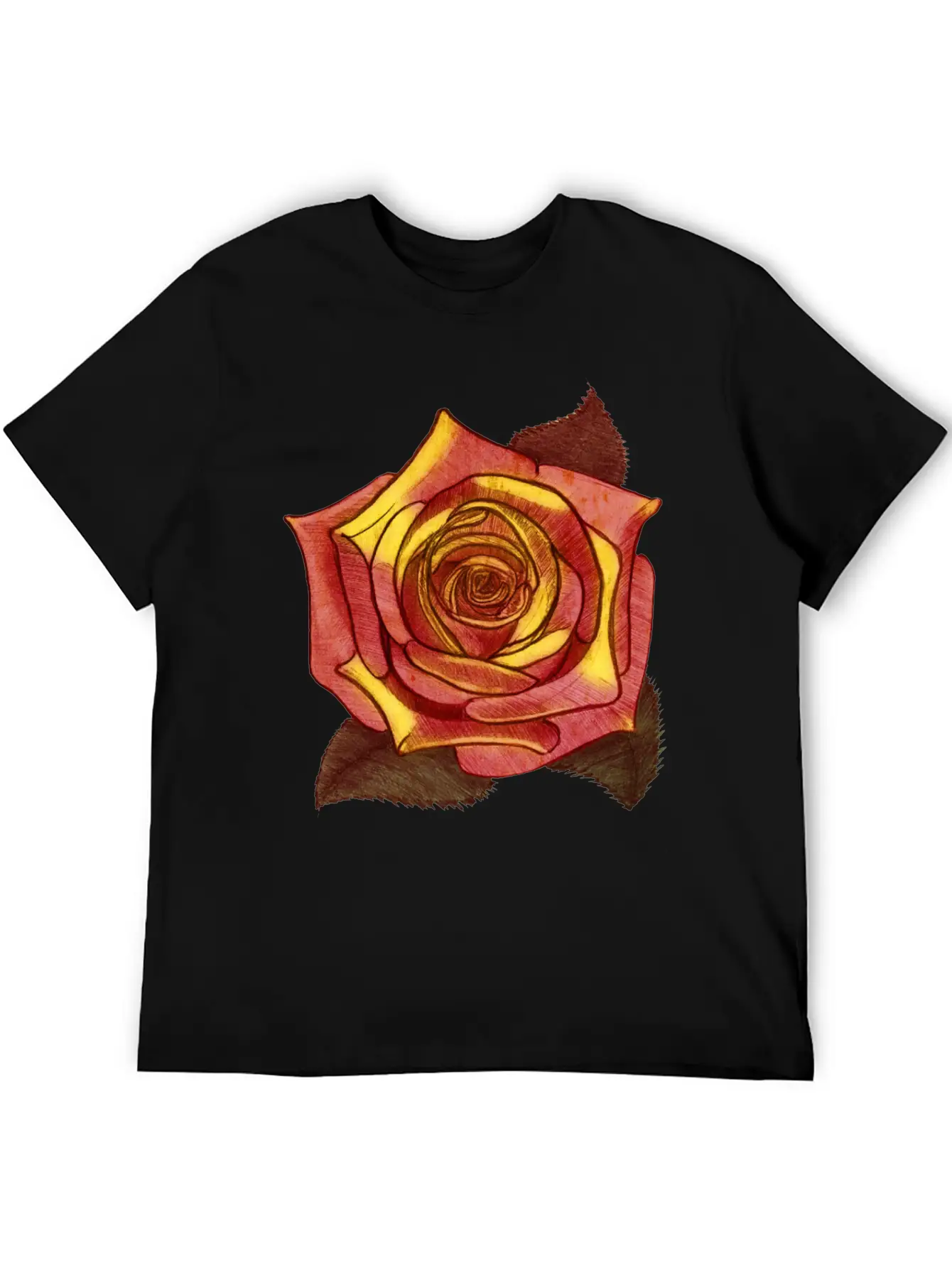 Big Red Rose Flower Beautiful Art Love Gardener Soft Cotton Short Sleeve Tee ¨C Unisex Wardrobe Staple