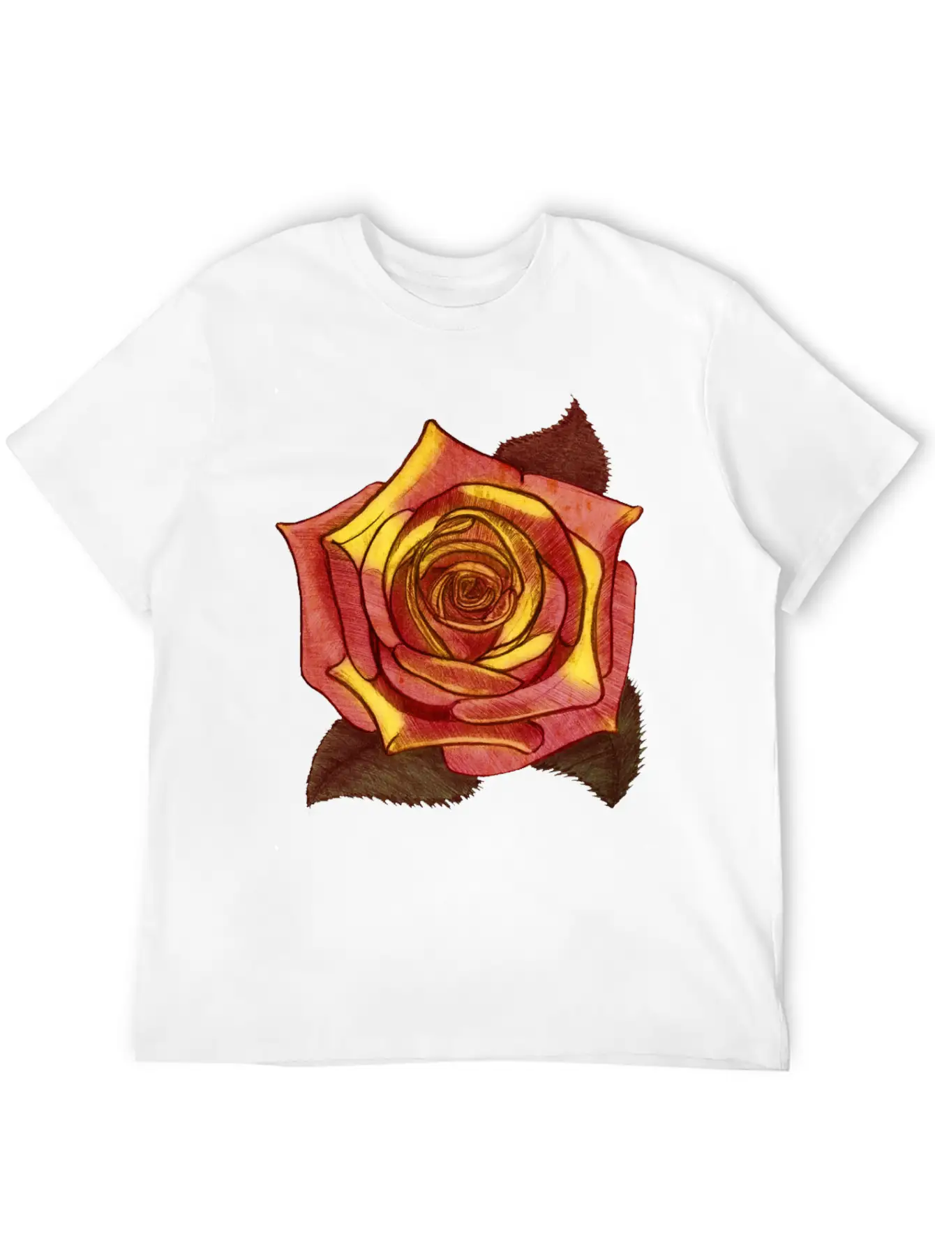 Big Red Rose Flower Beautiful Art Love Gardener Soft Cotton Short Sleeve Tee ¨C Unisex Wardrobe Staple