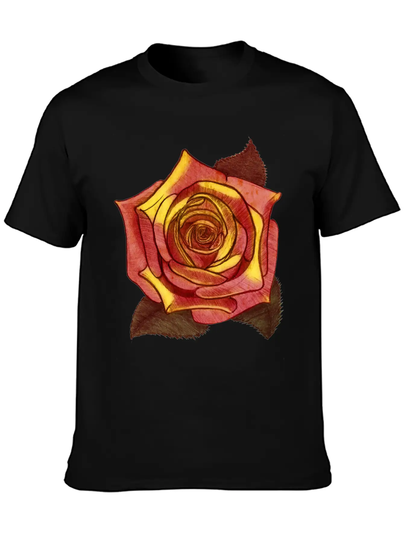 Big Red Rose Flower Beautiful Art Love Gardener Soft Cotton Short Sleeve Tee ¨C Unisex Wardrobe Staple