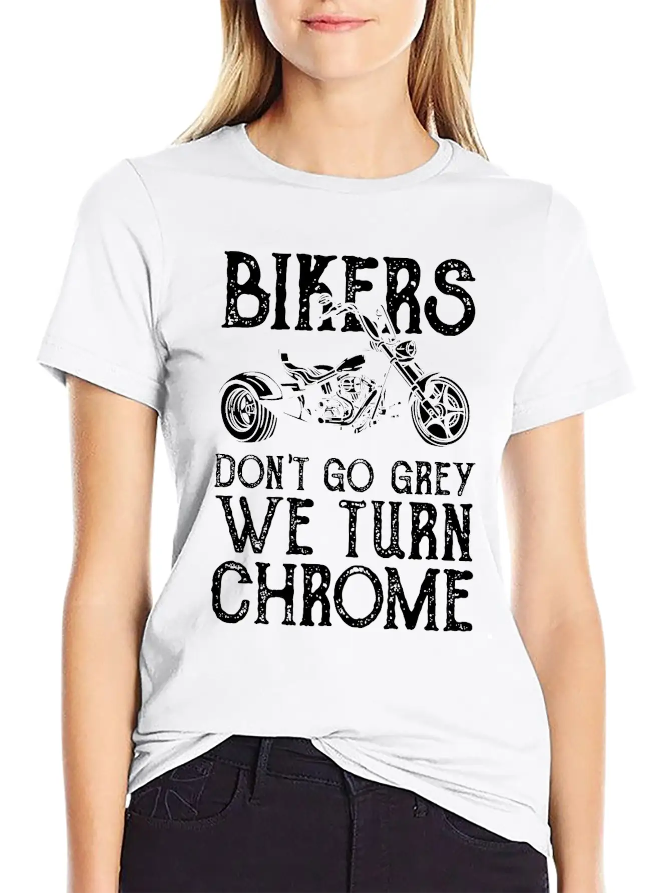 Bikers Dont Go Grey We Turn Chrome Soft Cotton Short Sleeve Tee ¨C Unisex Wardrobe Staple