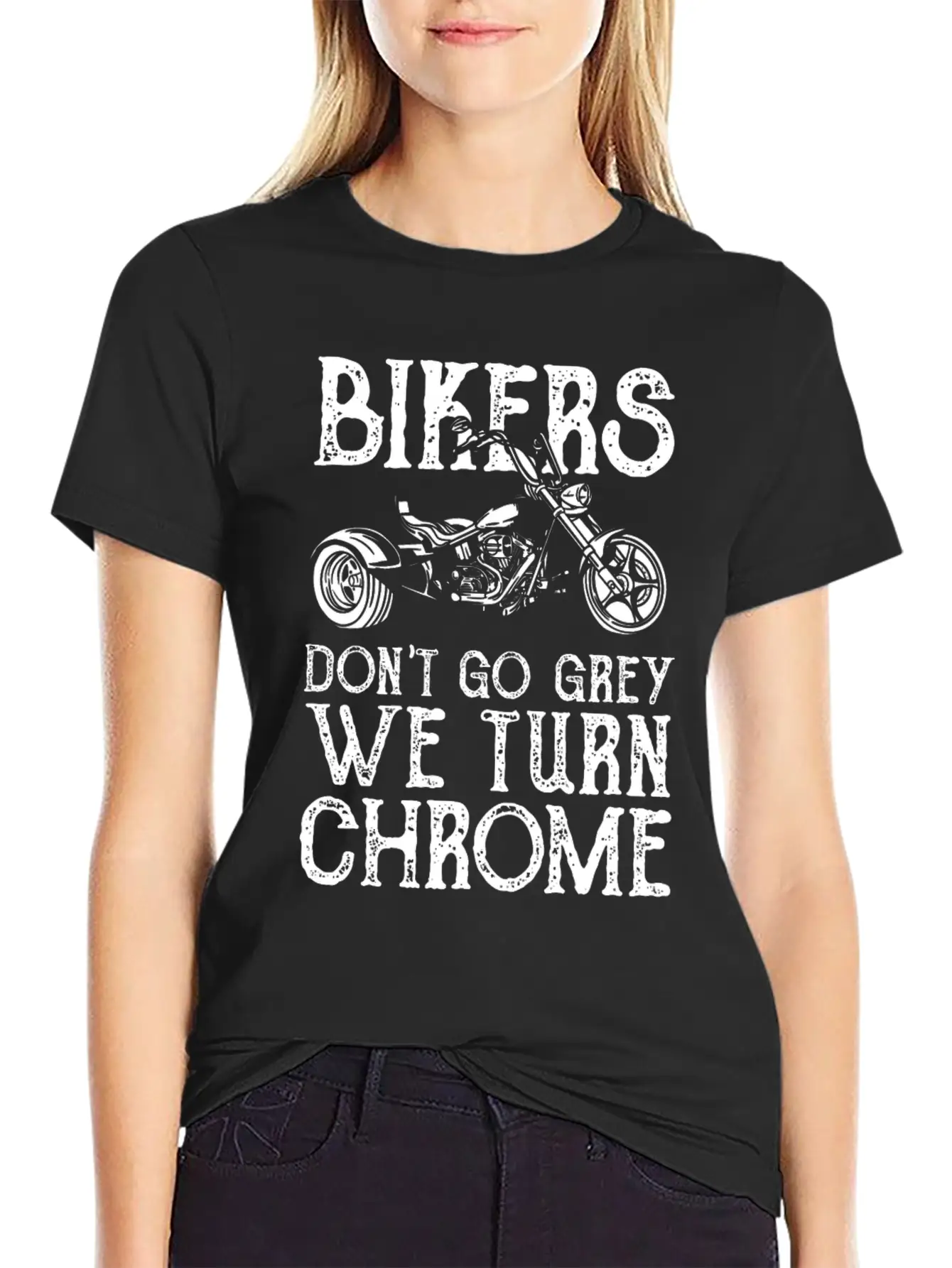 Bikers Dont Go Grey We Turn Chrome Soft Cotton Short Sleeve Tee ¨C Unisex Wardrobe Staple