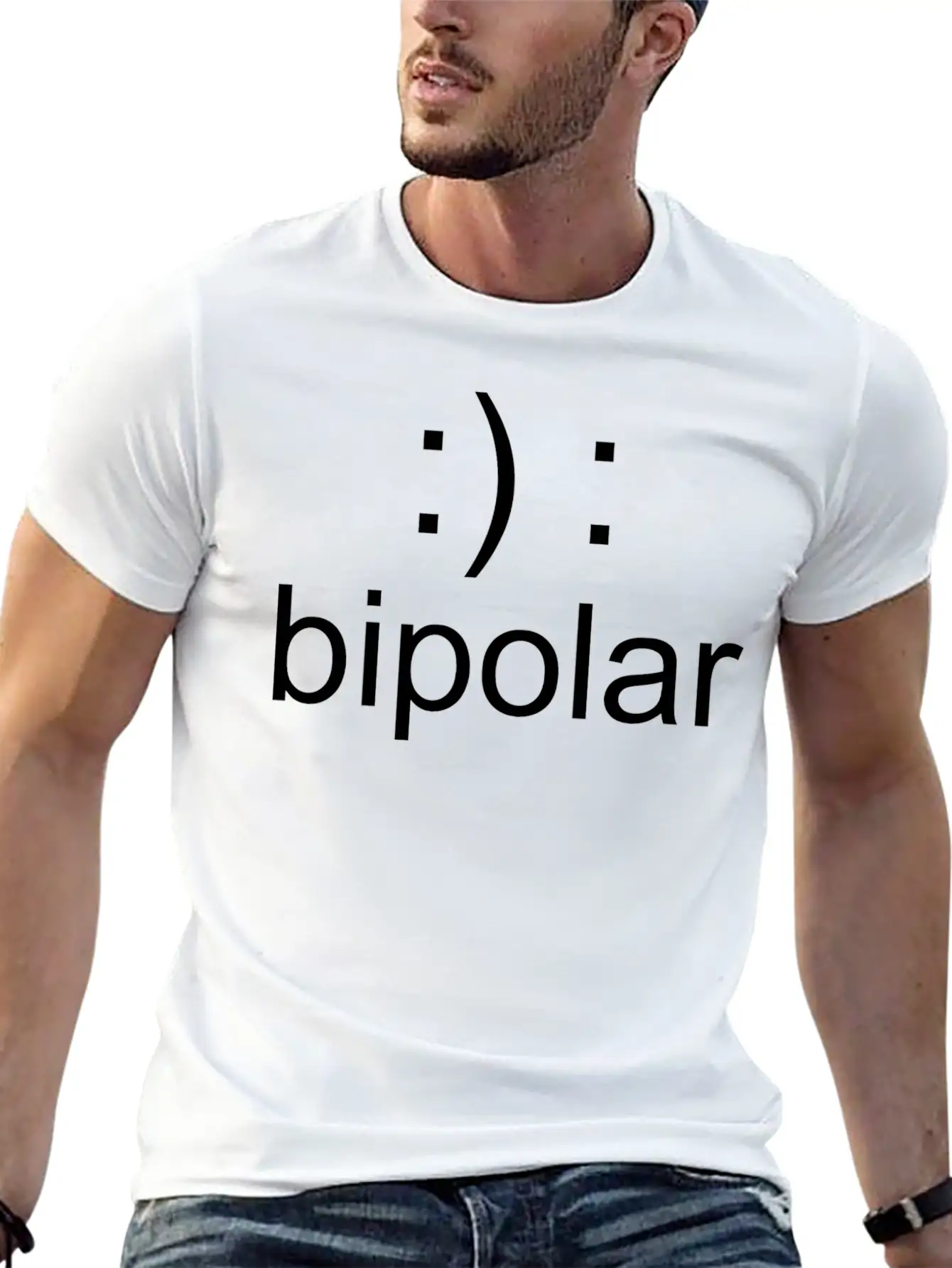 Bipolar - Not Crazy Just Bipolar Basic Graphic T-Shirt ¨C Daily Comfort In Soft Cotton