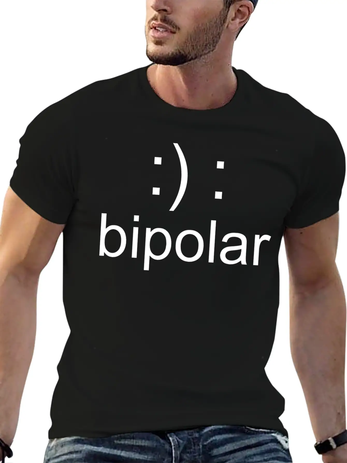 Bipolar - Not Crazy Just Bipolar Basic Graphic T-Shirt ¨C Daily Comfort In Soft Cotton