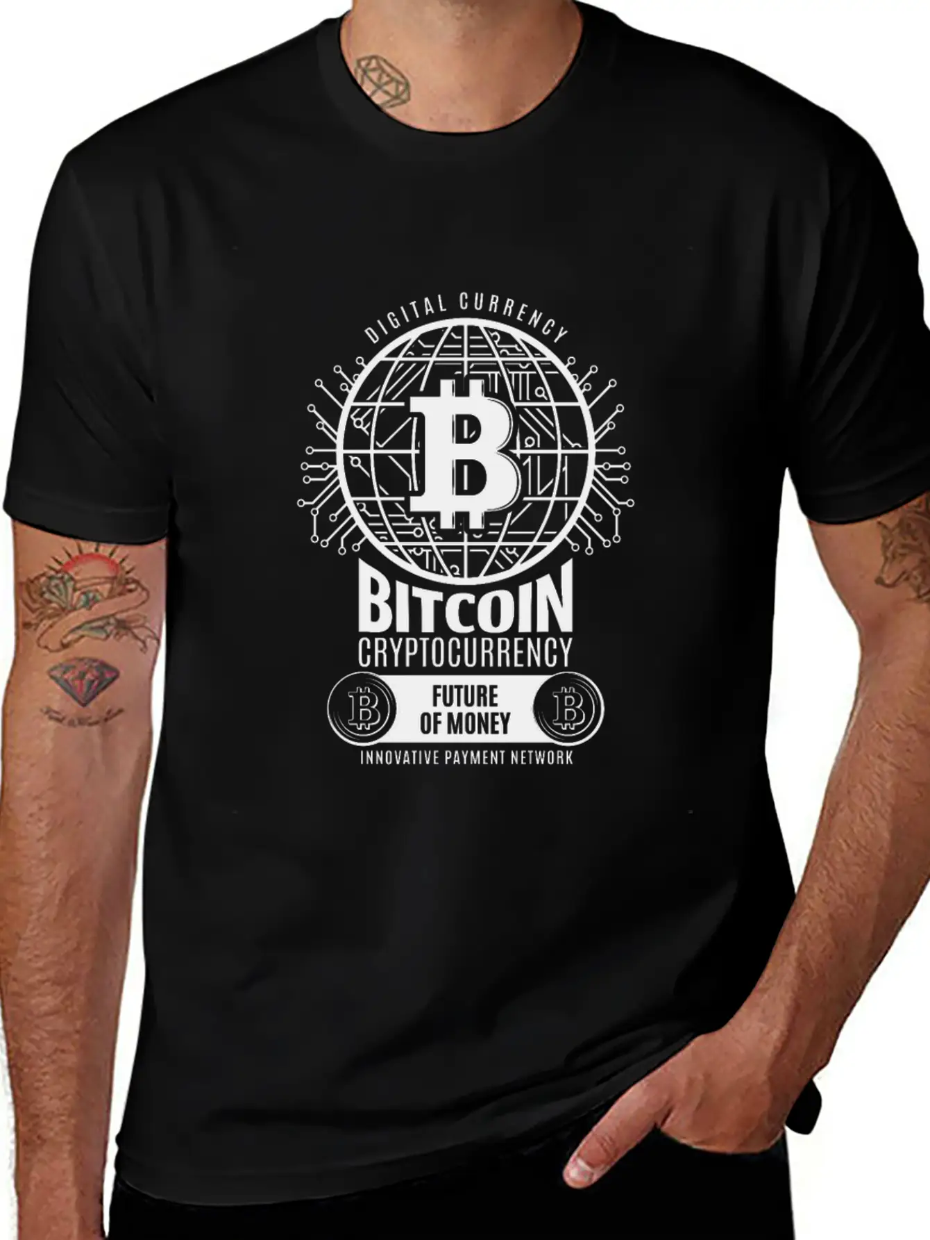 Bitcoin BTC Basic Graphic T-Shirt ¨C Daily Comfort In Soft Cotton