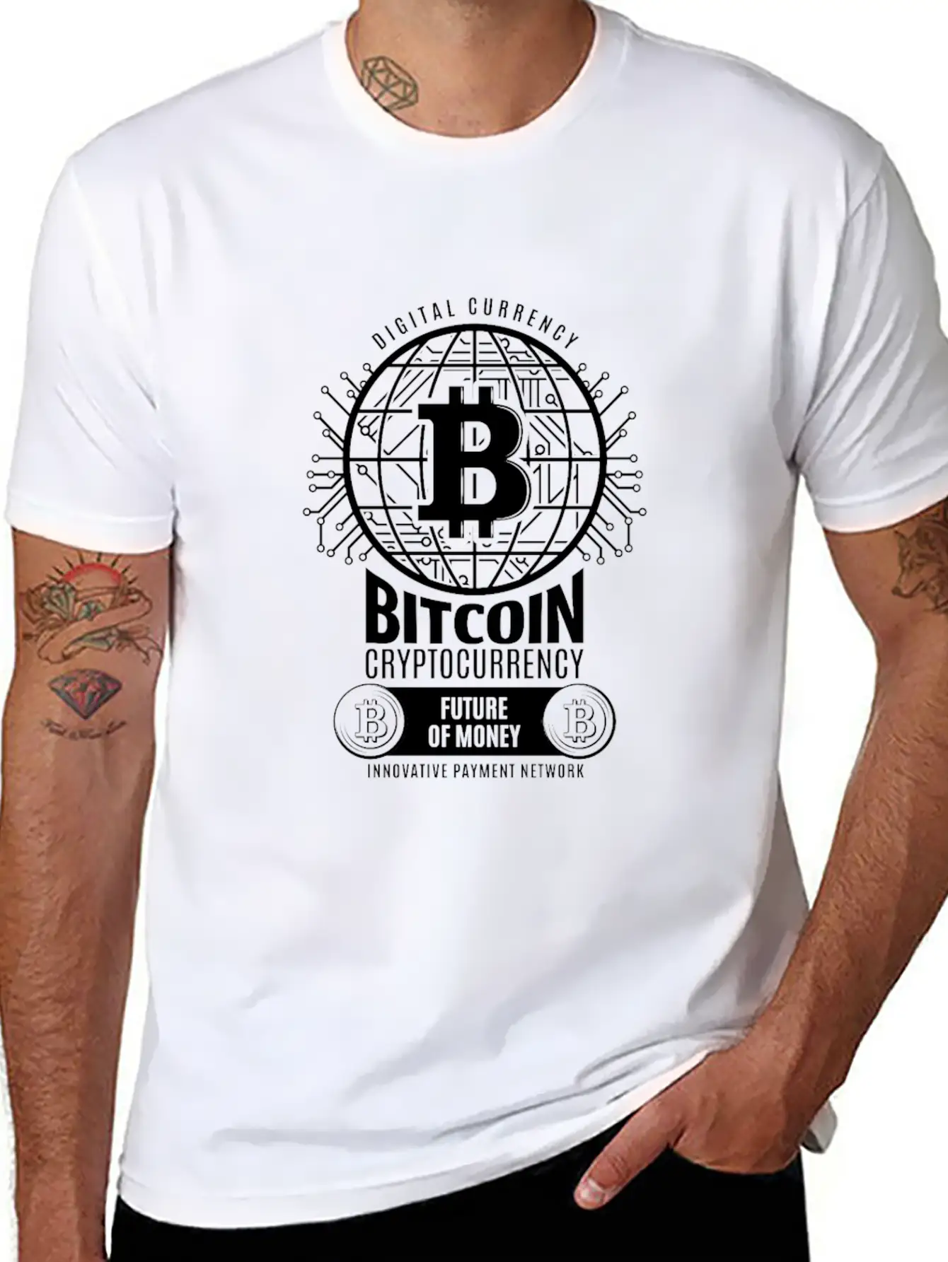 Bitcoin BTC Basic Graphic T-Shirt ¨C Daily Comfort In Soft Cotton