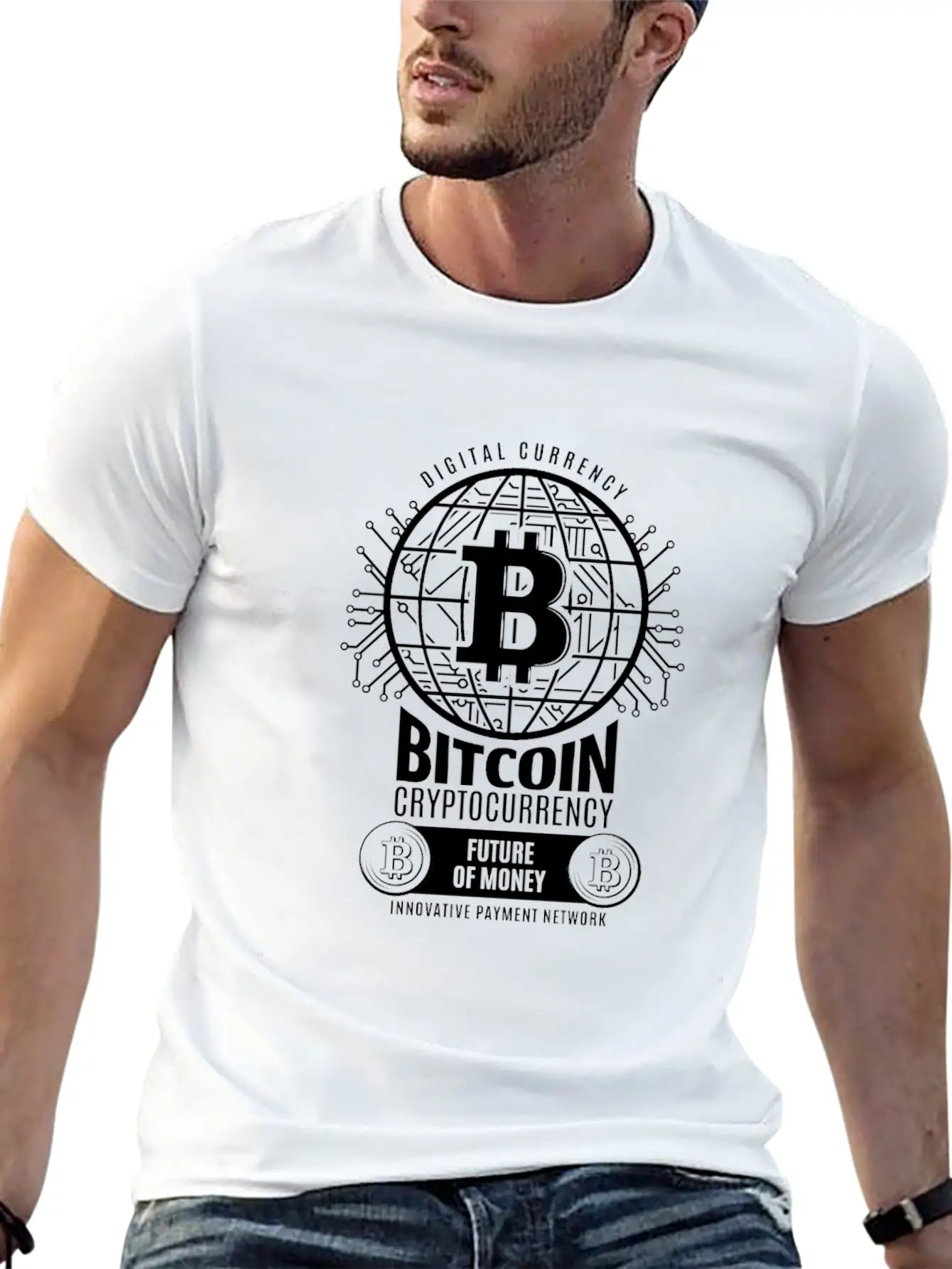 Bitcoin BTC Basic Graphic T-Shirt ¨C Daily Comfort In Soft Cotton