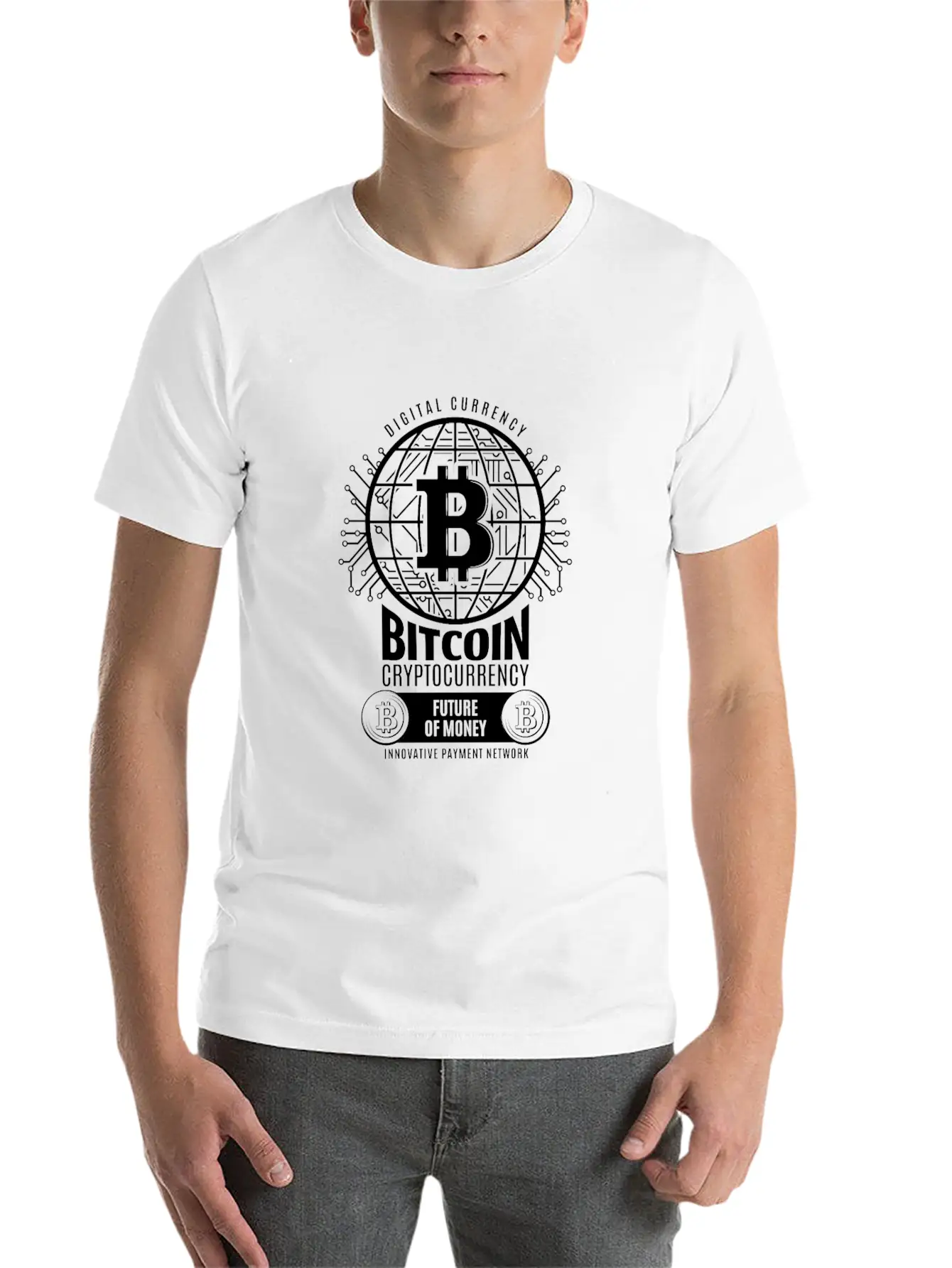Bitcoin BTC Basic Graphic T-Shirt ¨C Daily Comfort In Soft Cotton