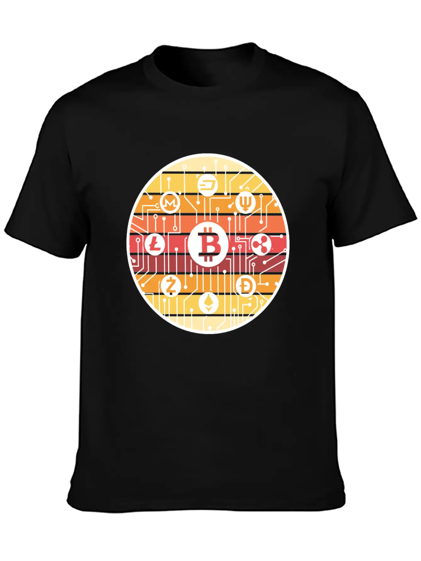 Bitcoin Crypto Blockchain Cryptocurrency BTC Lover Basic Graphic T-Shirt ¨C Daily Comfort In Soft Cotton