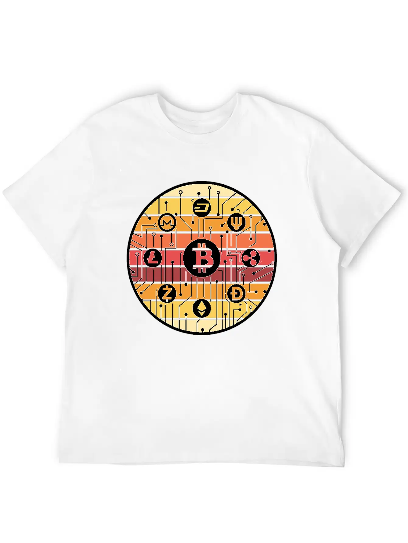 Bitcoin Crypto Blockchain Cryptocurrency BTC Lover Basic Graphic T-Shirt ¨C Daily Comfort In Soft Cotton