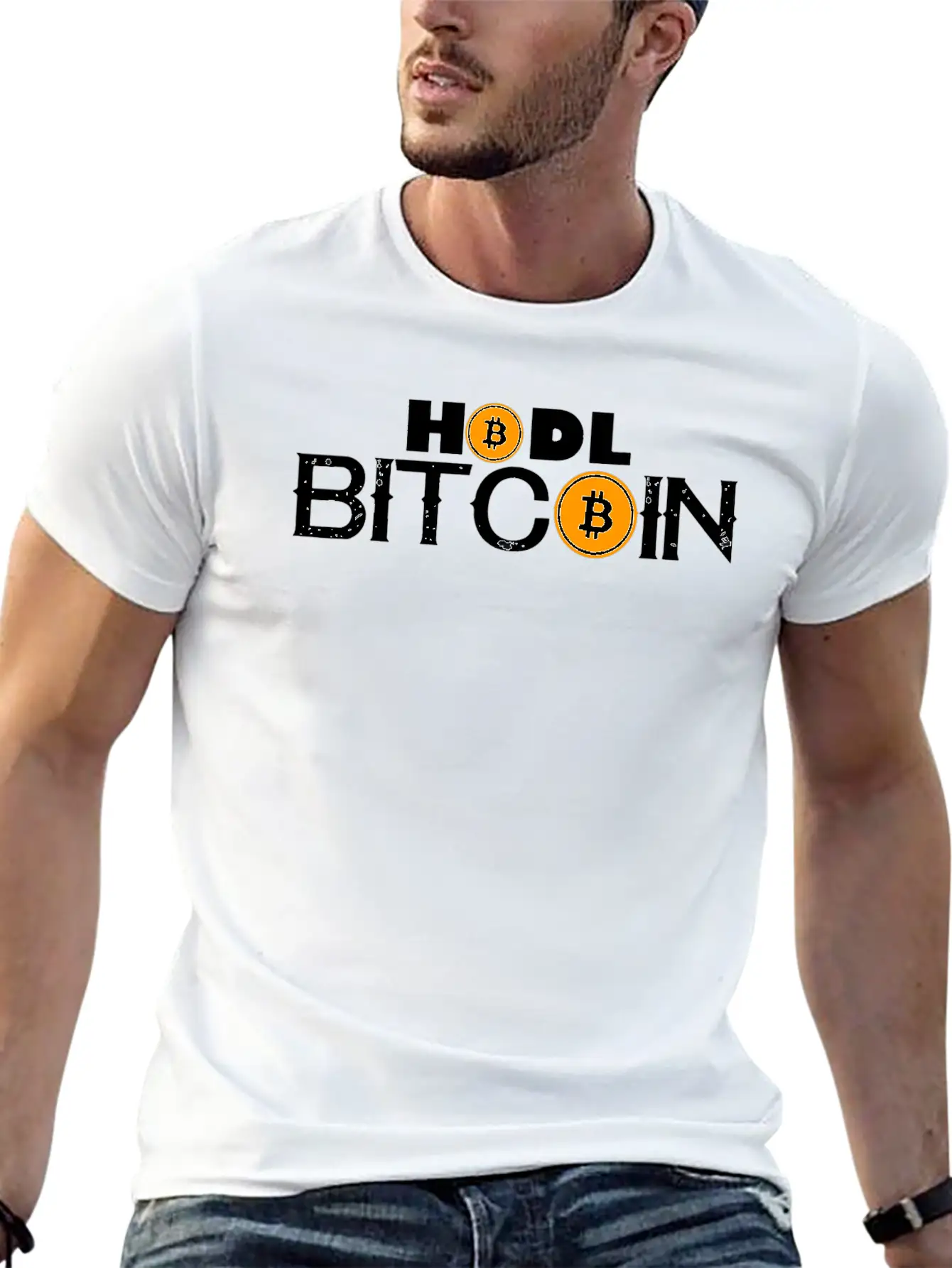 Bitcoin Crypto Blockchain Money Moon Bullrun Essential Cotton Tee For Daily Outfits ¨C Unisex Style