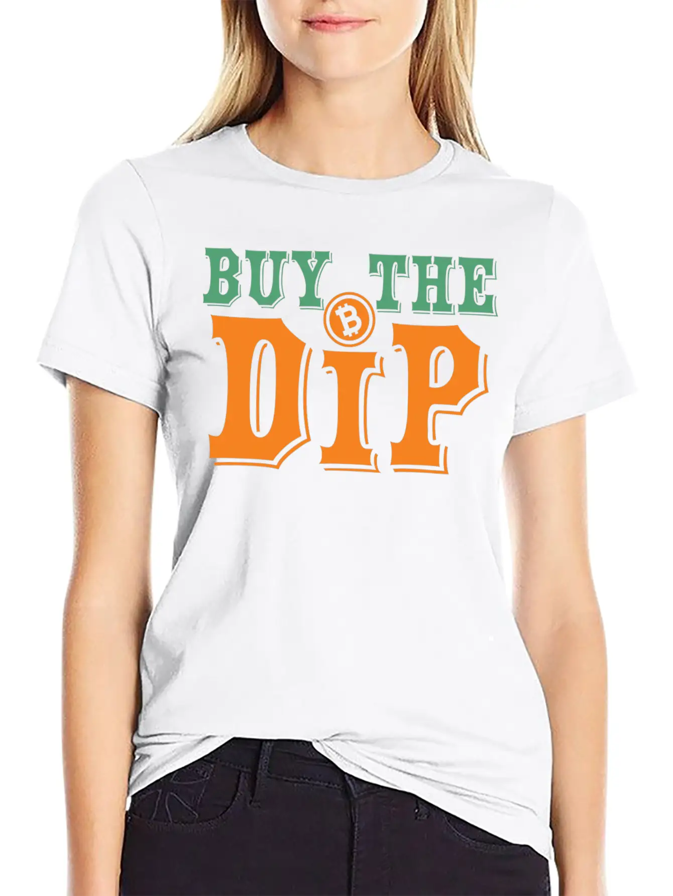 Bitcoin Crypto Buy The Dip Now Basic Graphic T-Shirt ¨C Daily Comfort In Soft Cotton