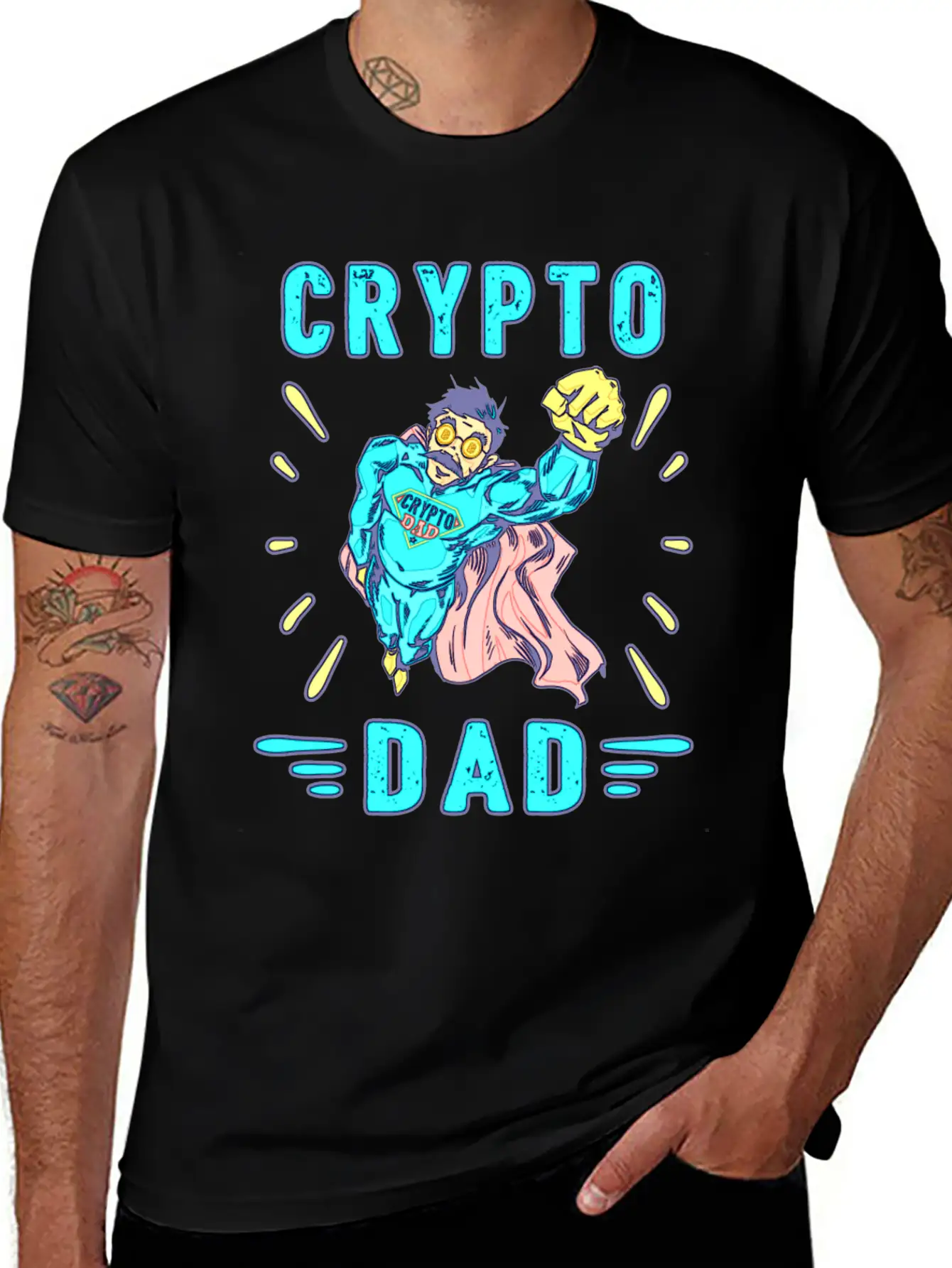 Bitcoin Crypto Father Dad Trader Crypto Soft Cotton Short Sleeve Tee ¨C Unisex Wardrobe Staple