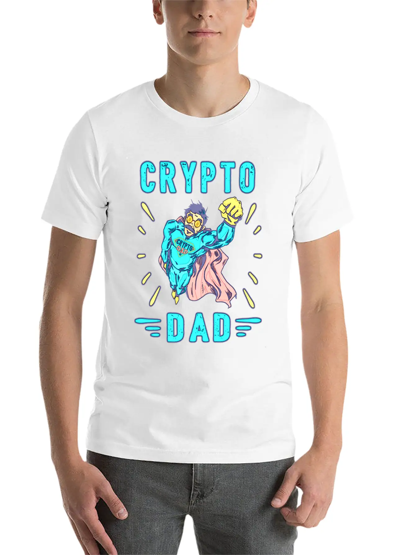 Bitcoin Crypto Father Dad Trader Crypto Soft Cotton Short Sleeve Tee ¨C Unisex Wardrobe Staple