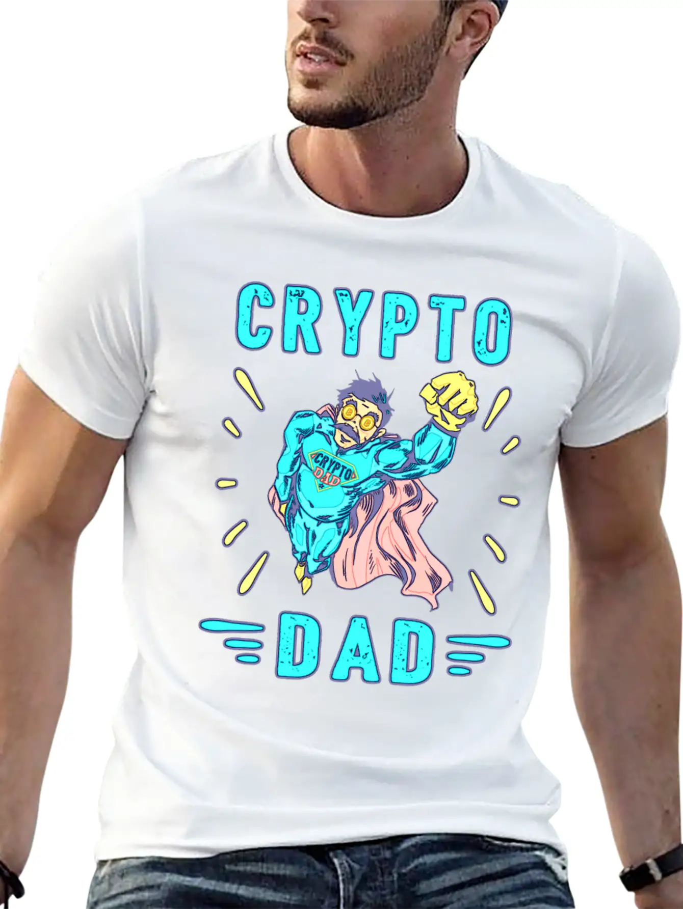 Bitcoin Crypto Father Dad Trader Crypto Soft Cotton Short Sleeve Tee ¨C Unisex Wardrobe Staple