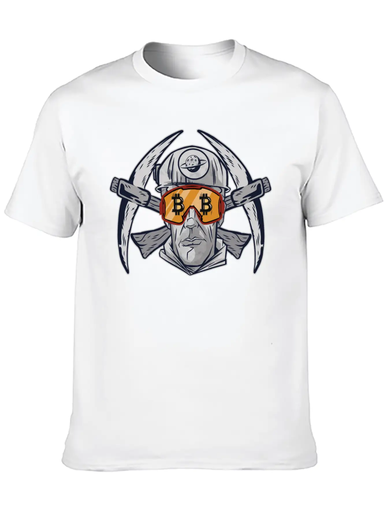 Bitcoin Miner Crypto Mining Blockchain Essential Cotton Tee For Daily Outfits ¨C Unisex Style