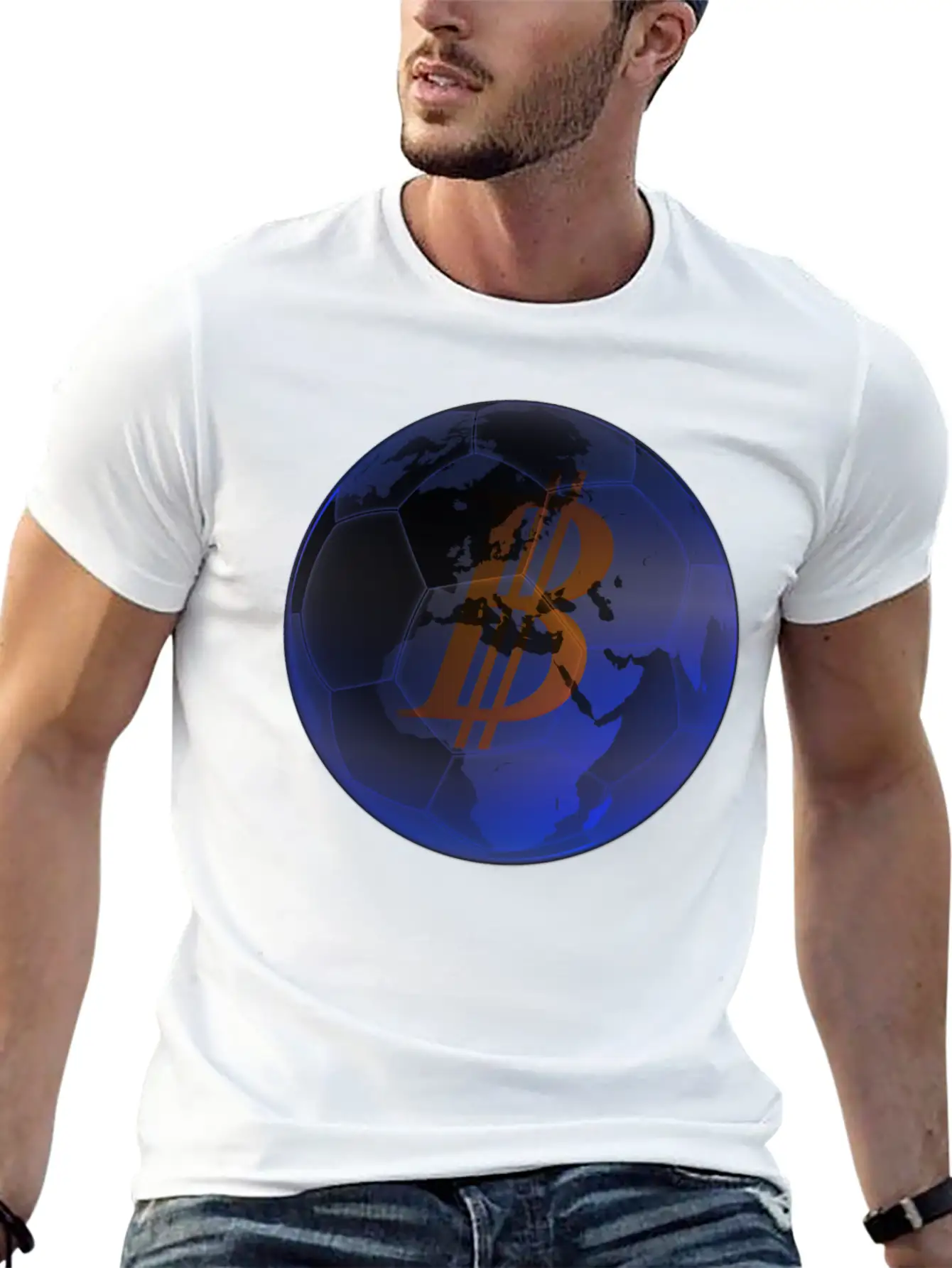Bitcoin Soccer World Basic Graphic T-Shirt ¨C Daily Comfort In Soft Cotton