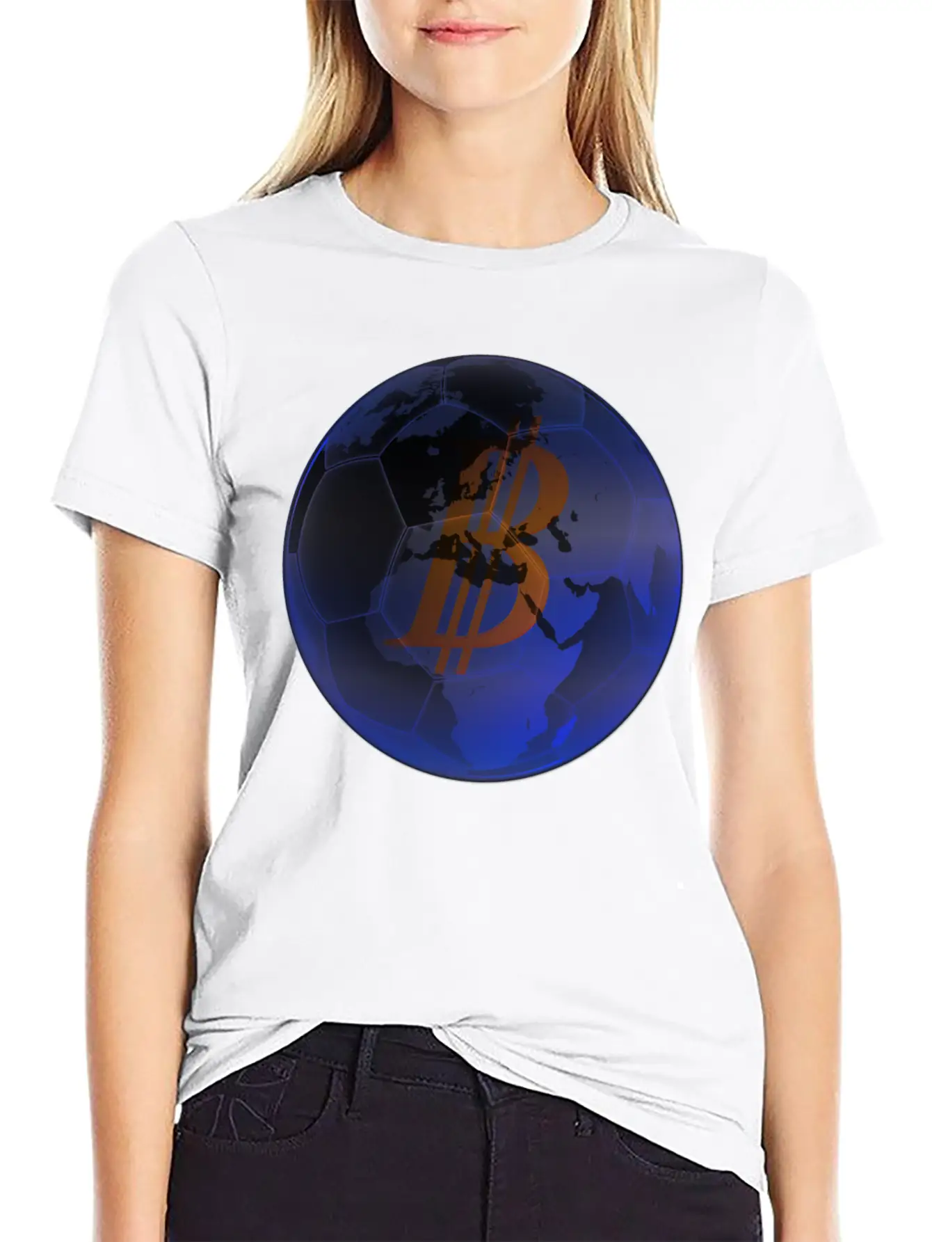 Bitcoin Soccer World Basic Graphic T-Shirt ¨C Daily Comfort In Soft Cotton