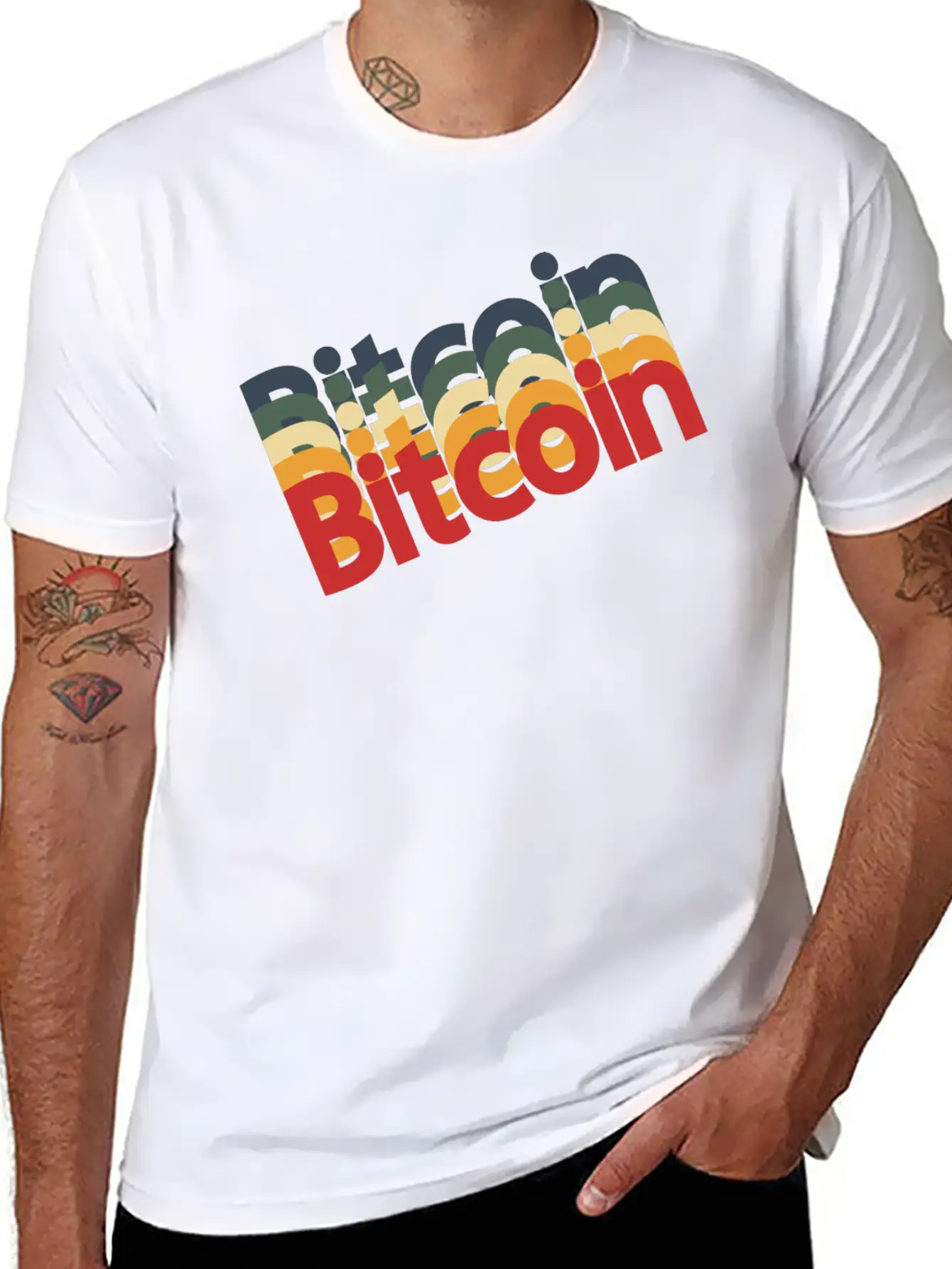 Bitcoin Vintage Action Soft Cotton Short Sleeve Tee ¨C Unisex Wardrobe Staple
