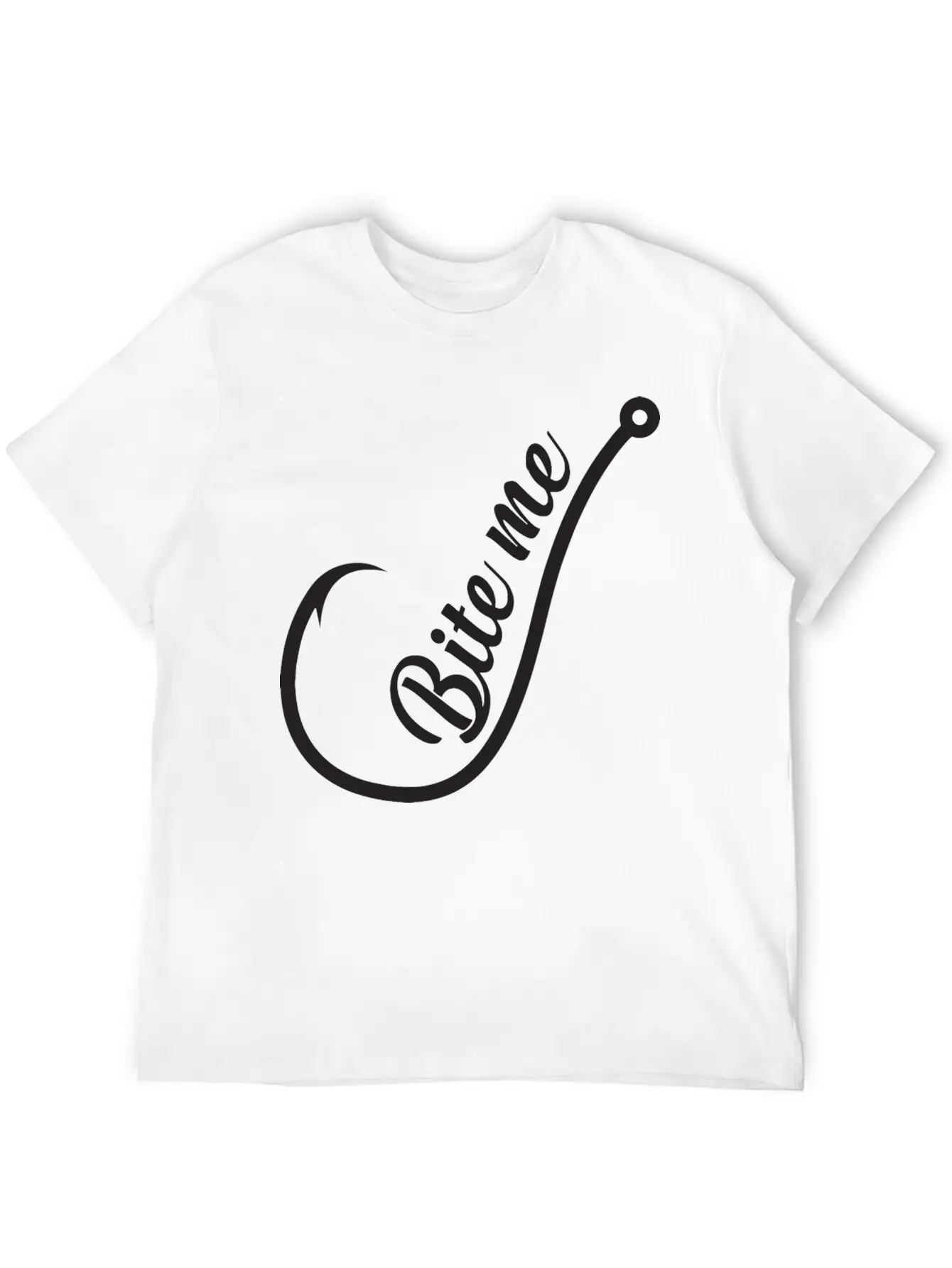 Bite Me Hook Basic Graphic T-Shirt ¨C Daily Comfort In Soft Cotton