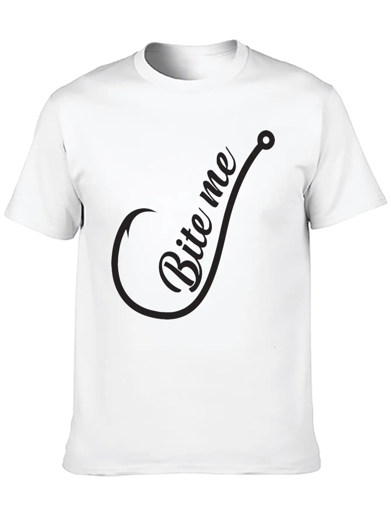 Bite Me Hook Basic Graphic T-Shirt ¨C Daily Comfort In Soft Cotton