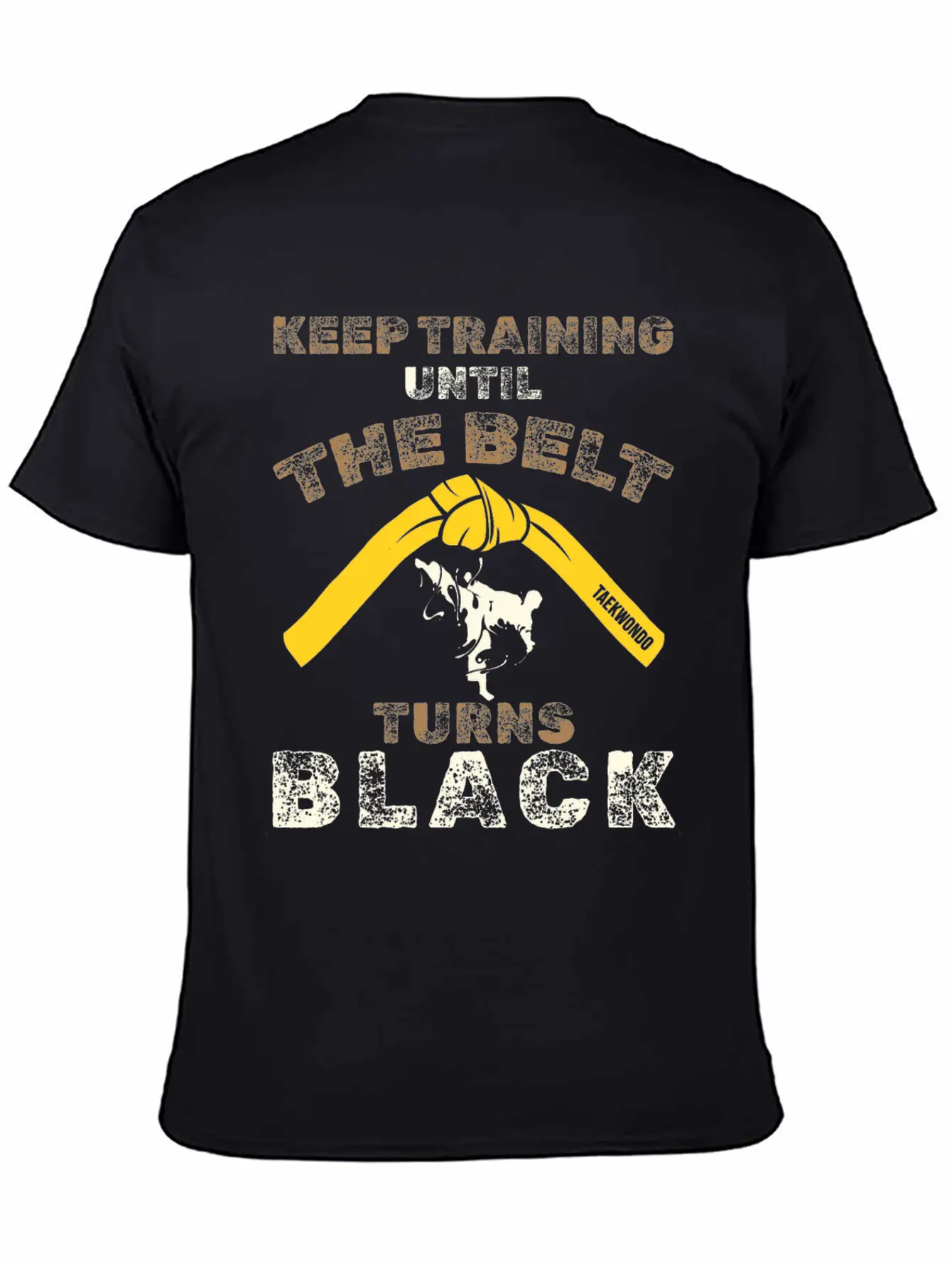 Black Belt: Stay Motivated Martial Arts Taekwondo Basic Graphic T-Shirt ¨C Daily Comfort In Soft Cotton