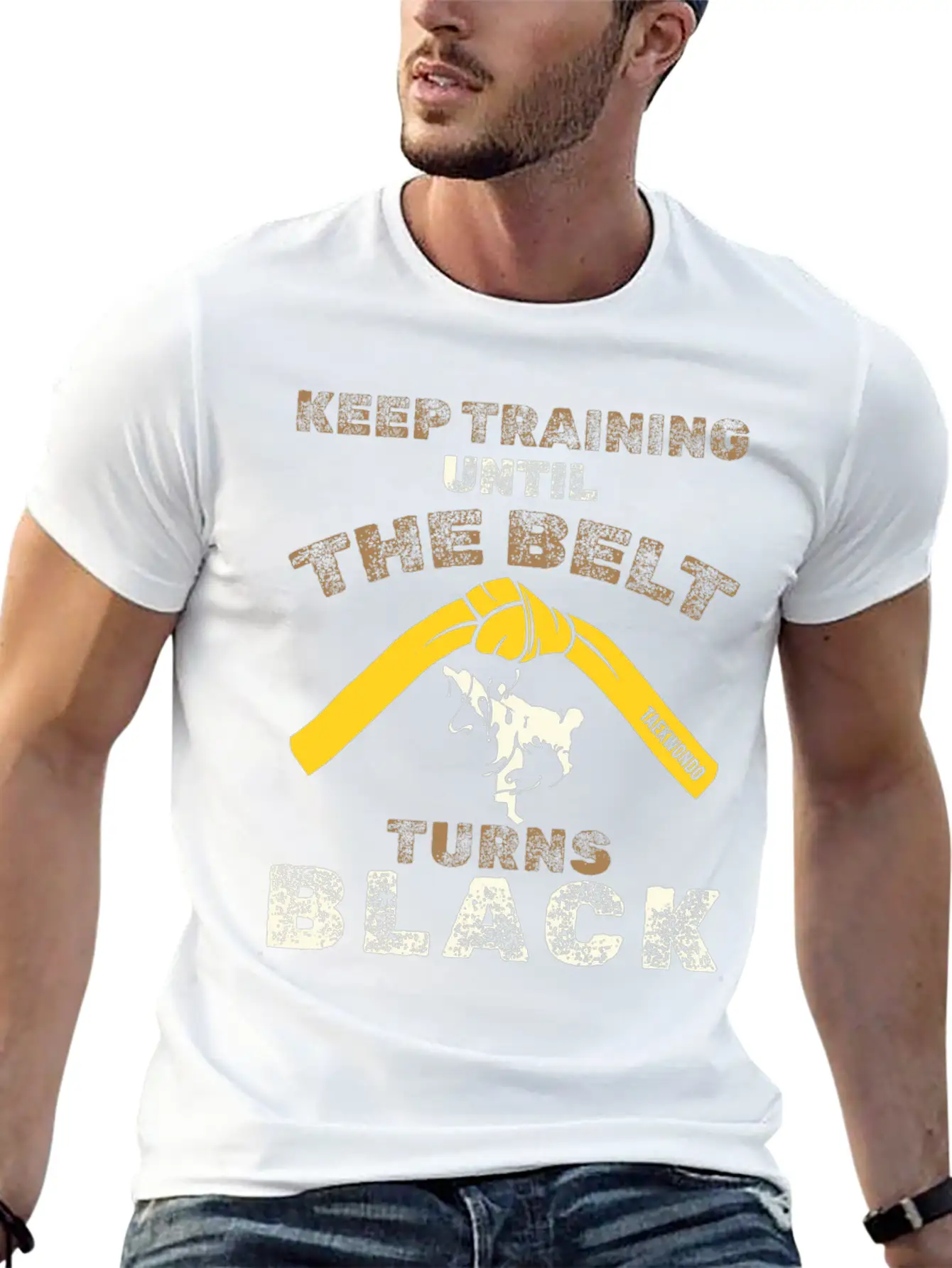 Black Belt: Stay Motivated Martial Arts Taekwondo Basic Graphic T-Shirt ¨C Daily Comfort In Soft Cotton
